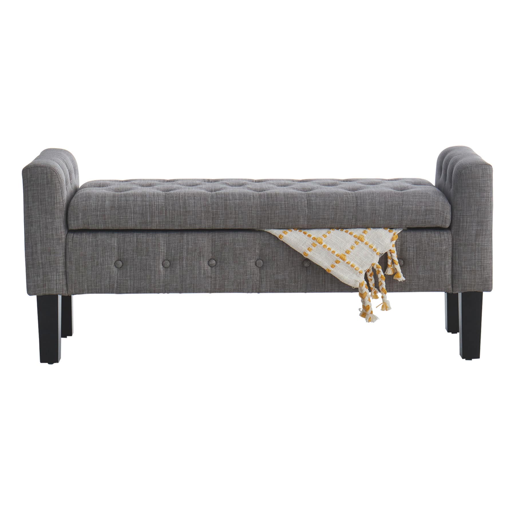 Providence Andy Storage Bench, Grey