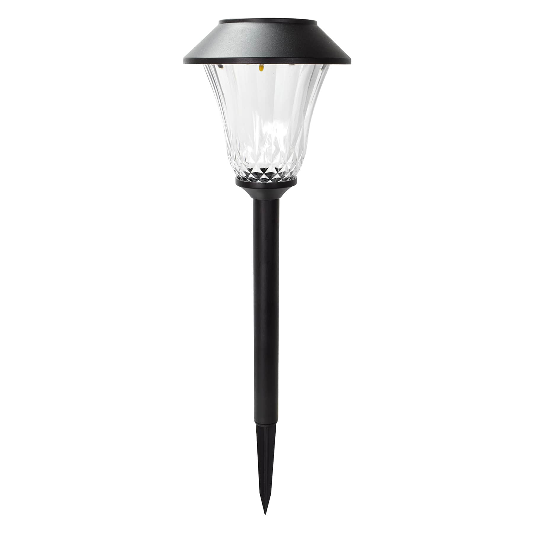 5-Lumen Solar Black Lennon Pathway Light