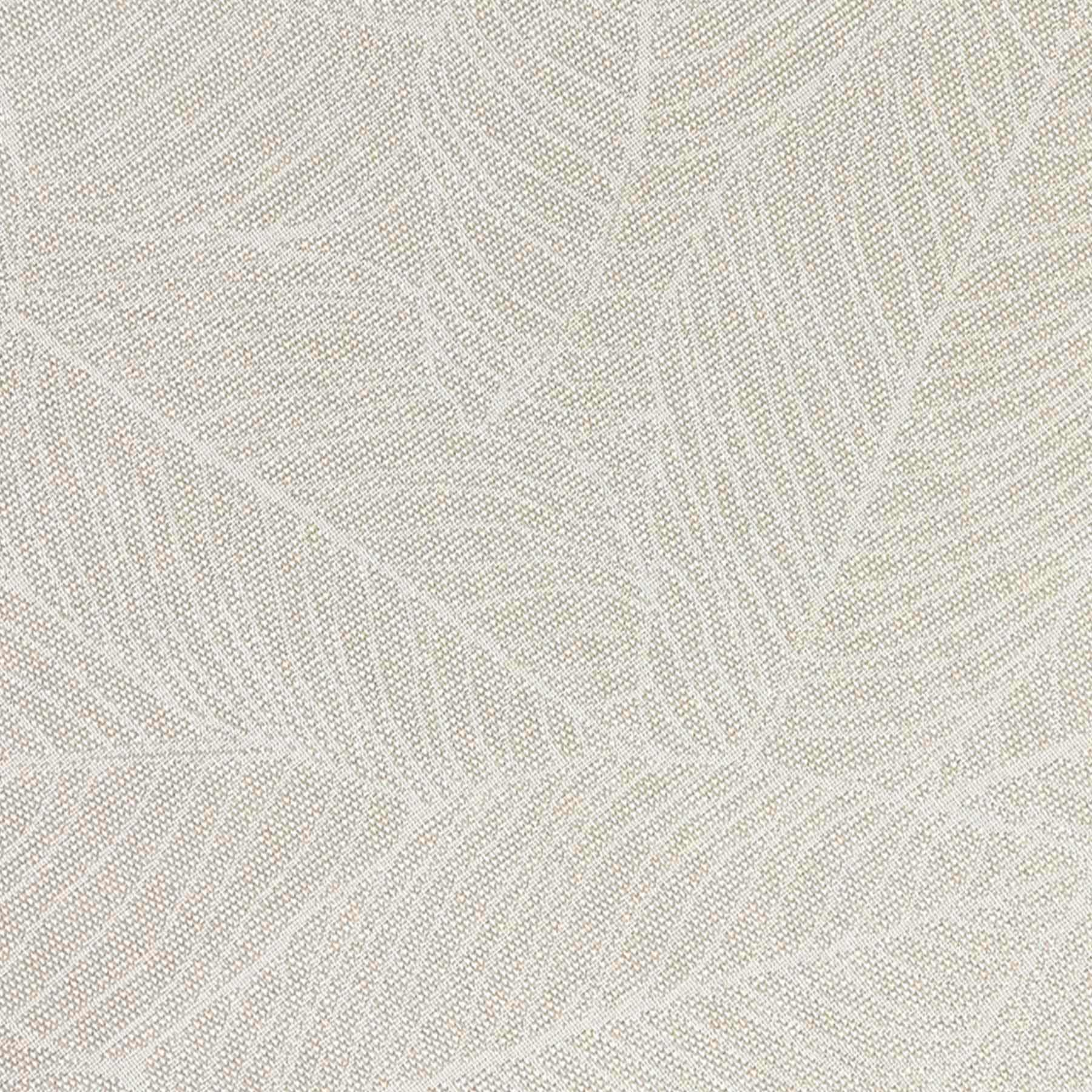 (E494) Found & Fable Cream Palm Bay Leaves Outdoor Area Rug, 8x10