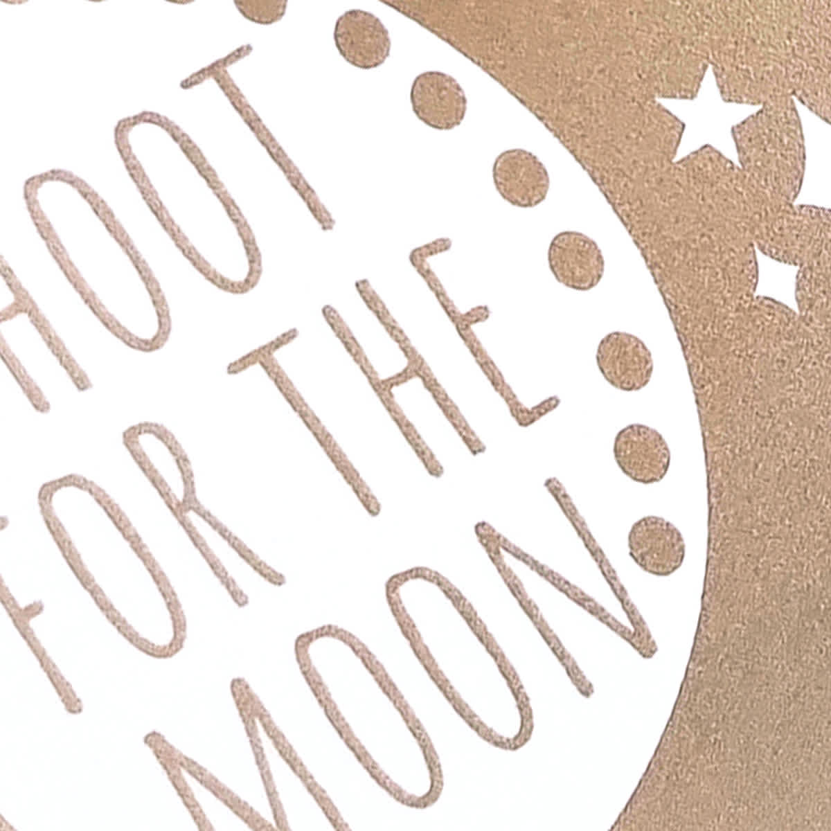 Sage Serenity Shoot For The Moon Shaped Wood Tabletop Sign, 5"