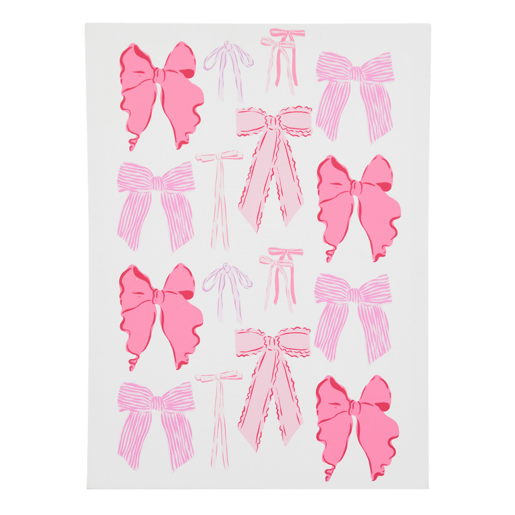 Bow Collage Canvas Wall Art, 12x16