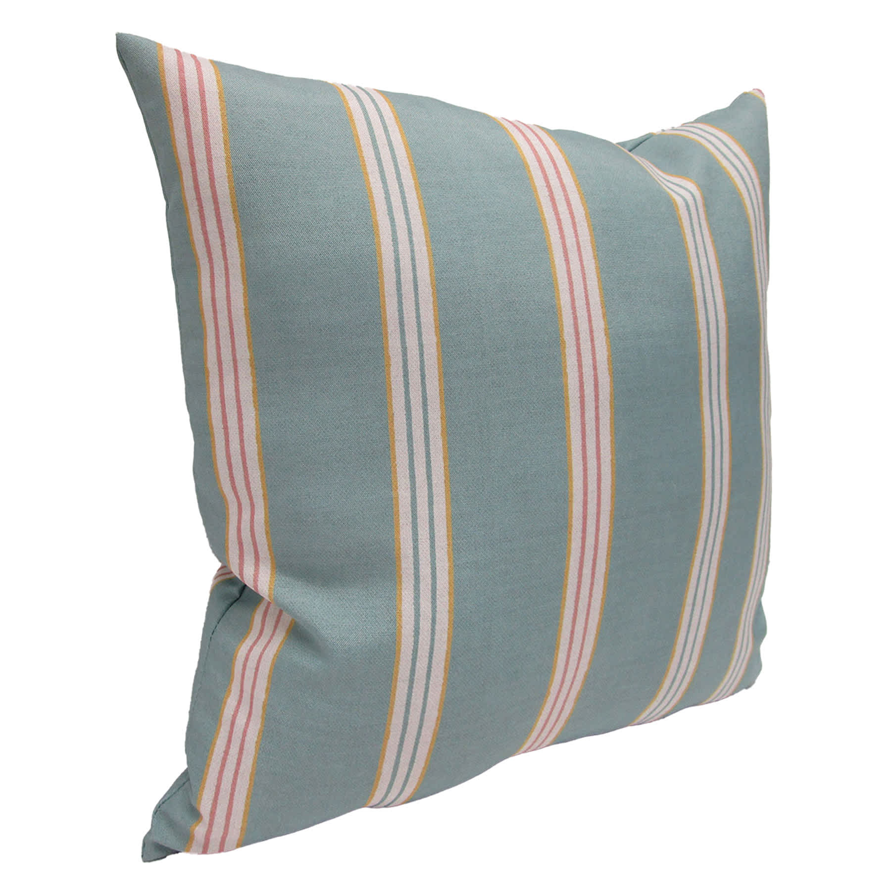 Honeybloom Light Green Stripe Outdoor Throw Pillow, 16"