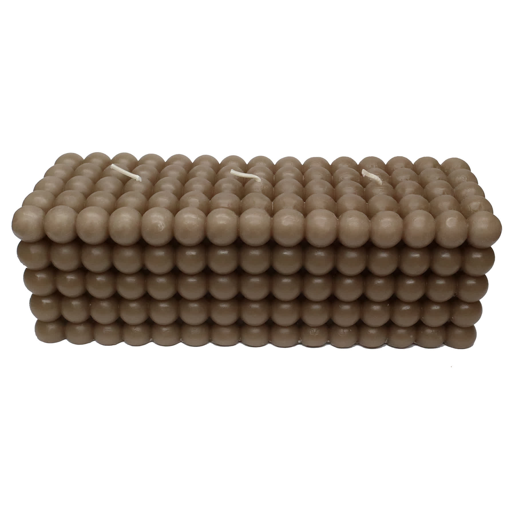 Crosby St. Brown Unscented Bubble Bar Candle, 3x3x8