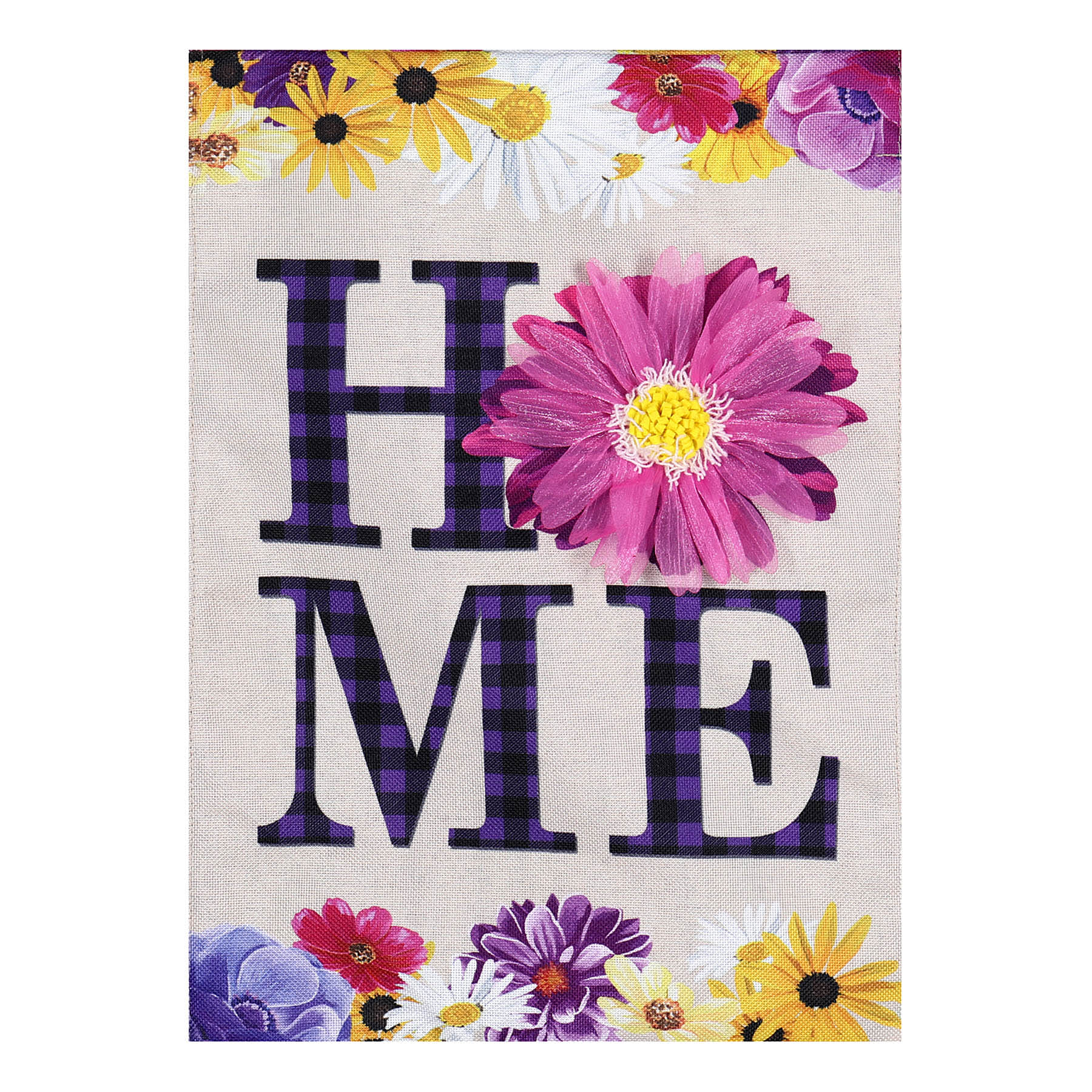 Colorful Daisy Home Garden Flag, 18"
