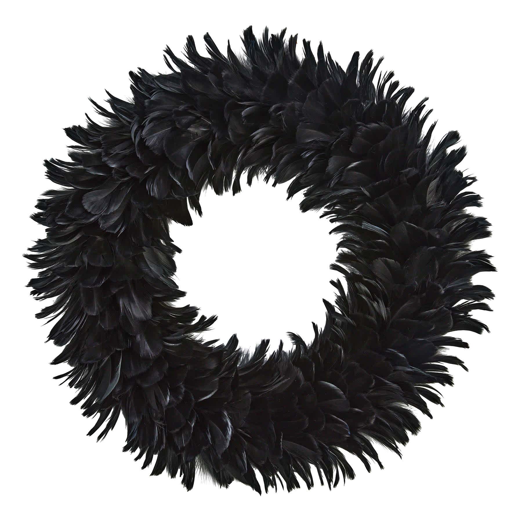 Black Feather Wreath