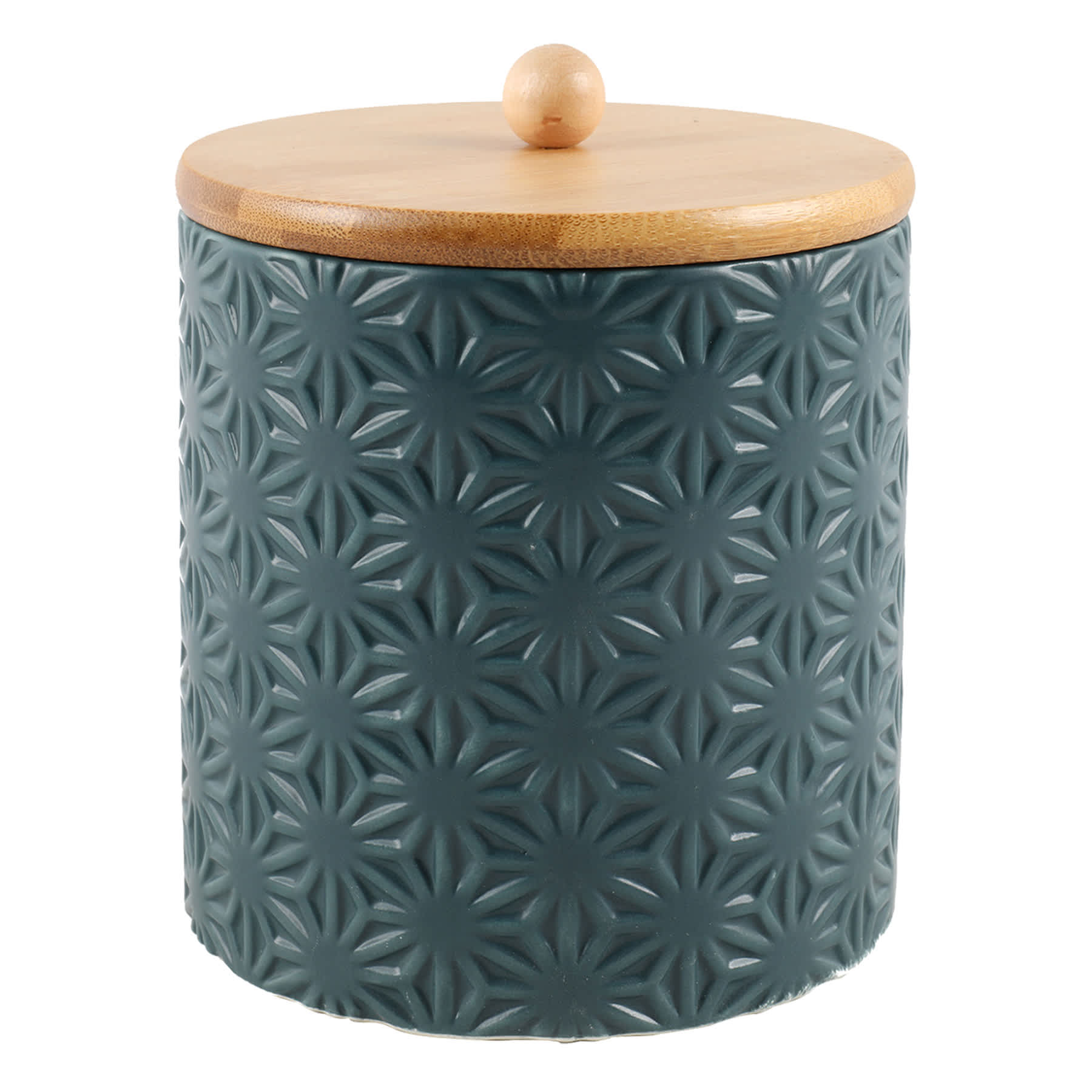 Tracey Boyd Floral Design Ceramic Canister, 4"
