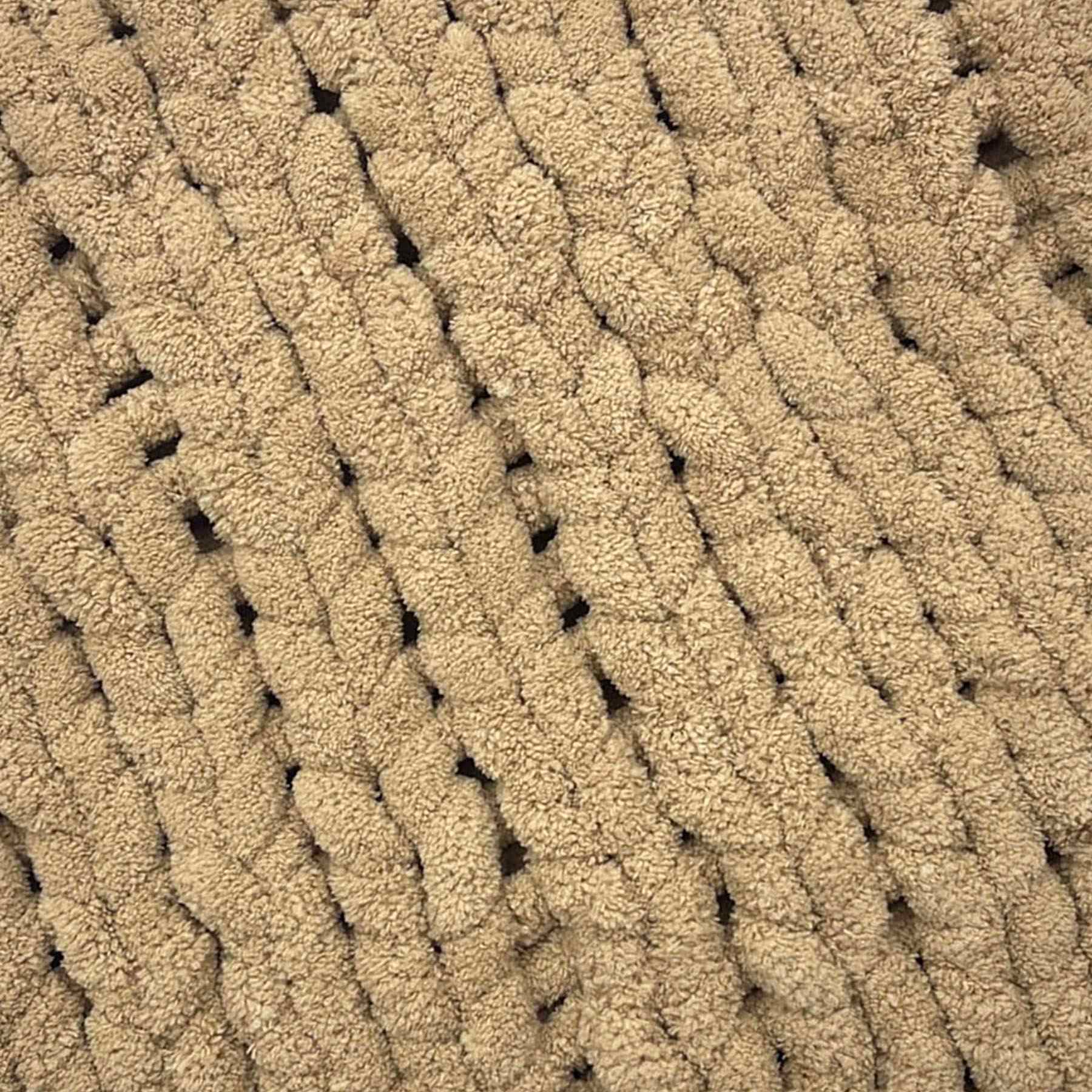 Honeybloom Tan Chunky Knit Throw Blanket, 50x60