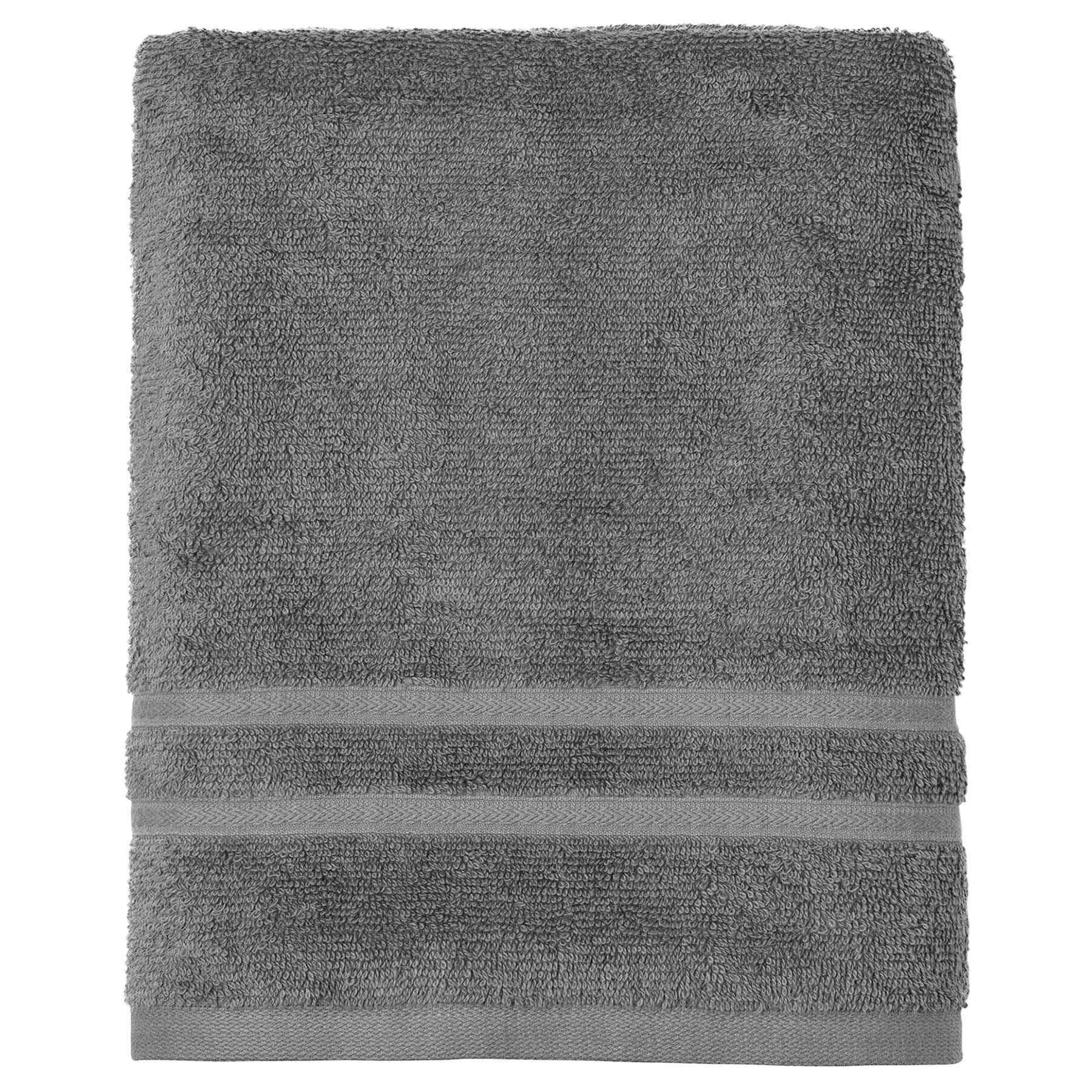 Essential Grey Bath Towel, 30x52