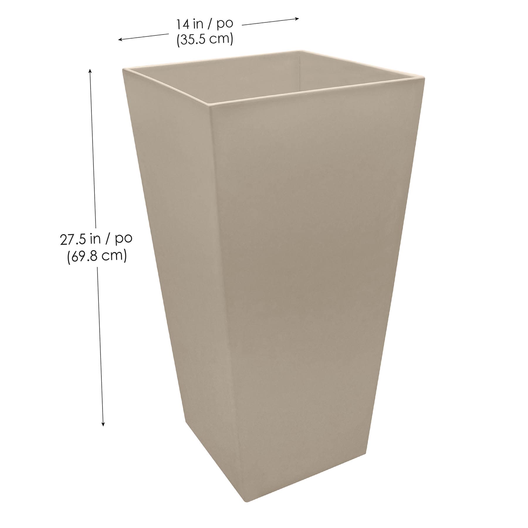 Sonata Khaki Outdoor Planter, Large
