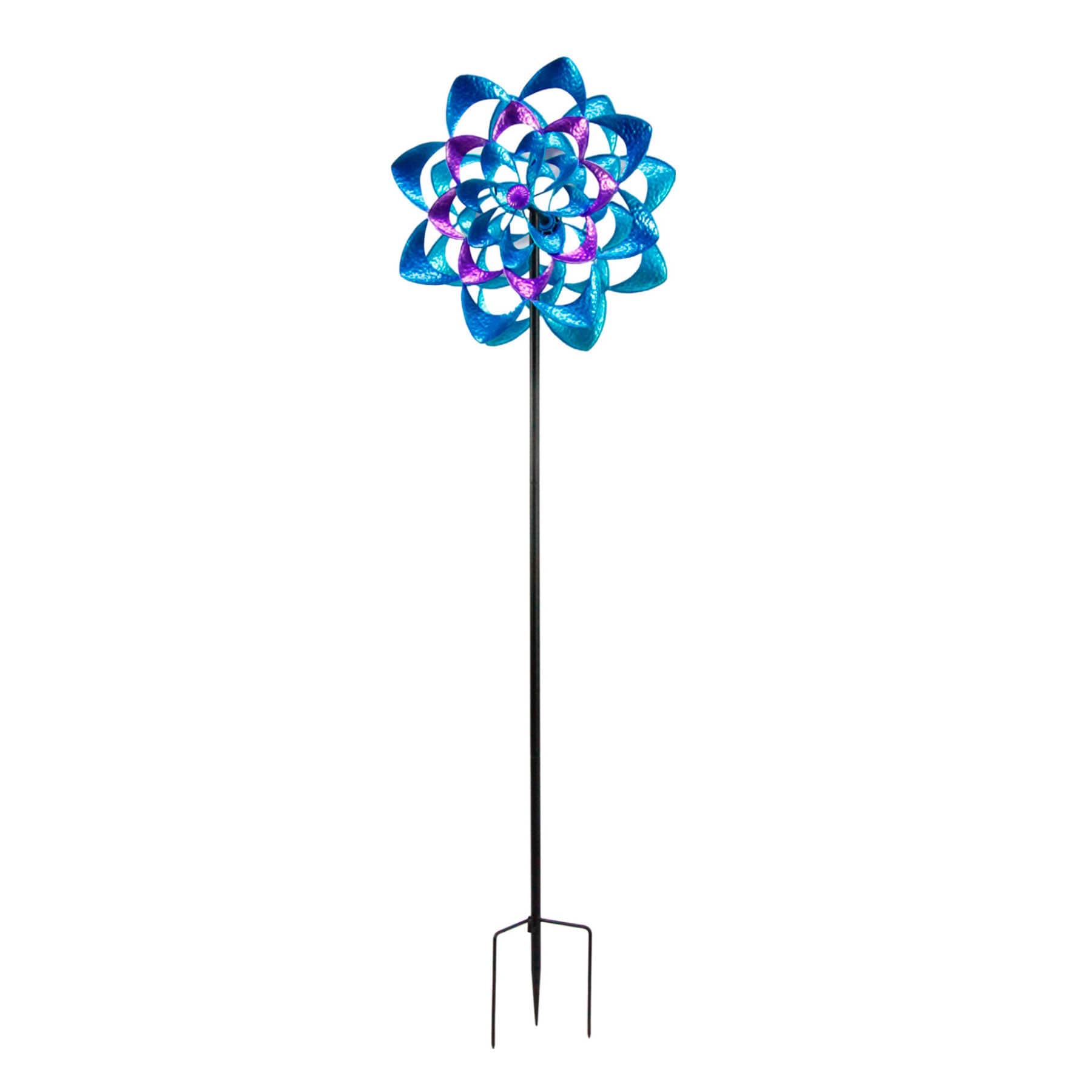 Blue & Purple Metal Wind Spinner, 72"