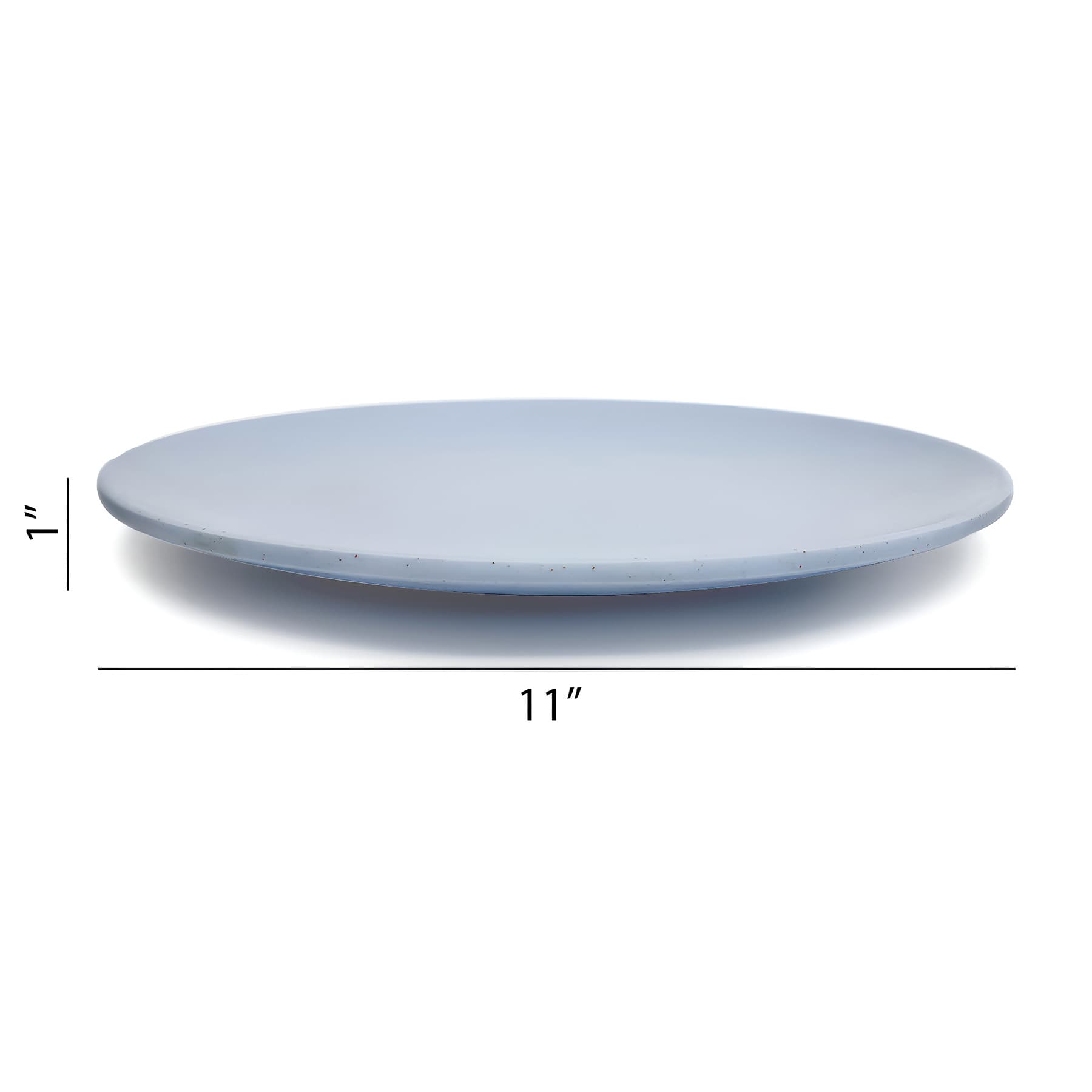 Coupe Matte Blue Dinner Plate
