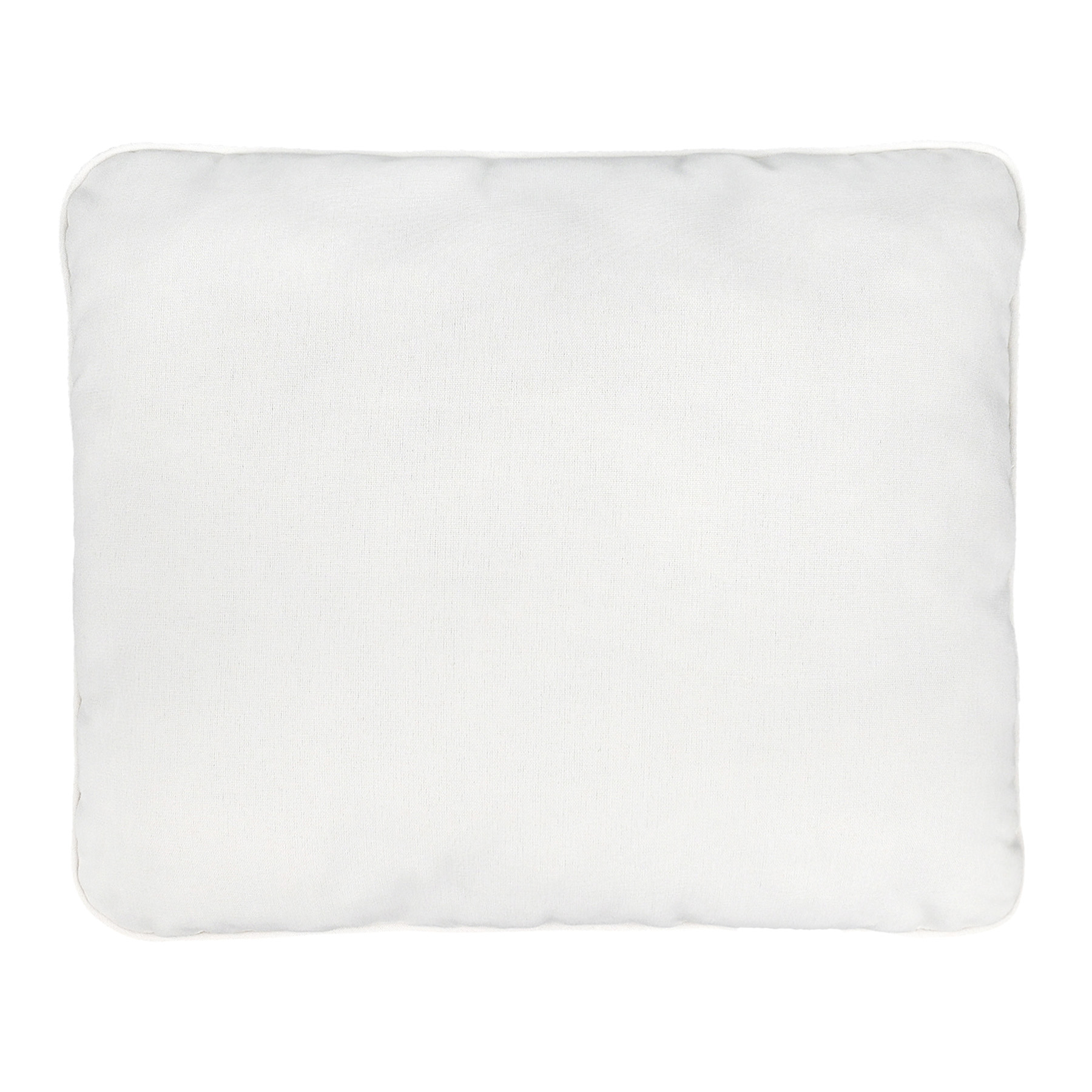 Natural Canvas Outdoor Corded Back Cushion