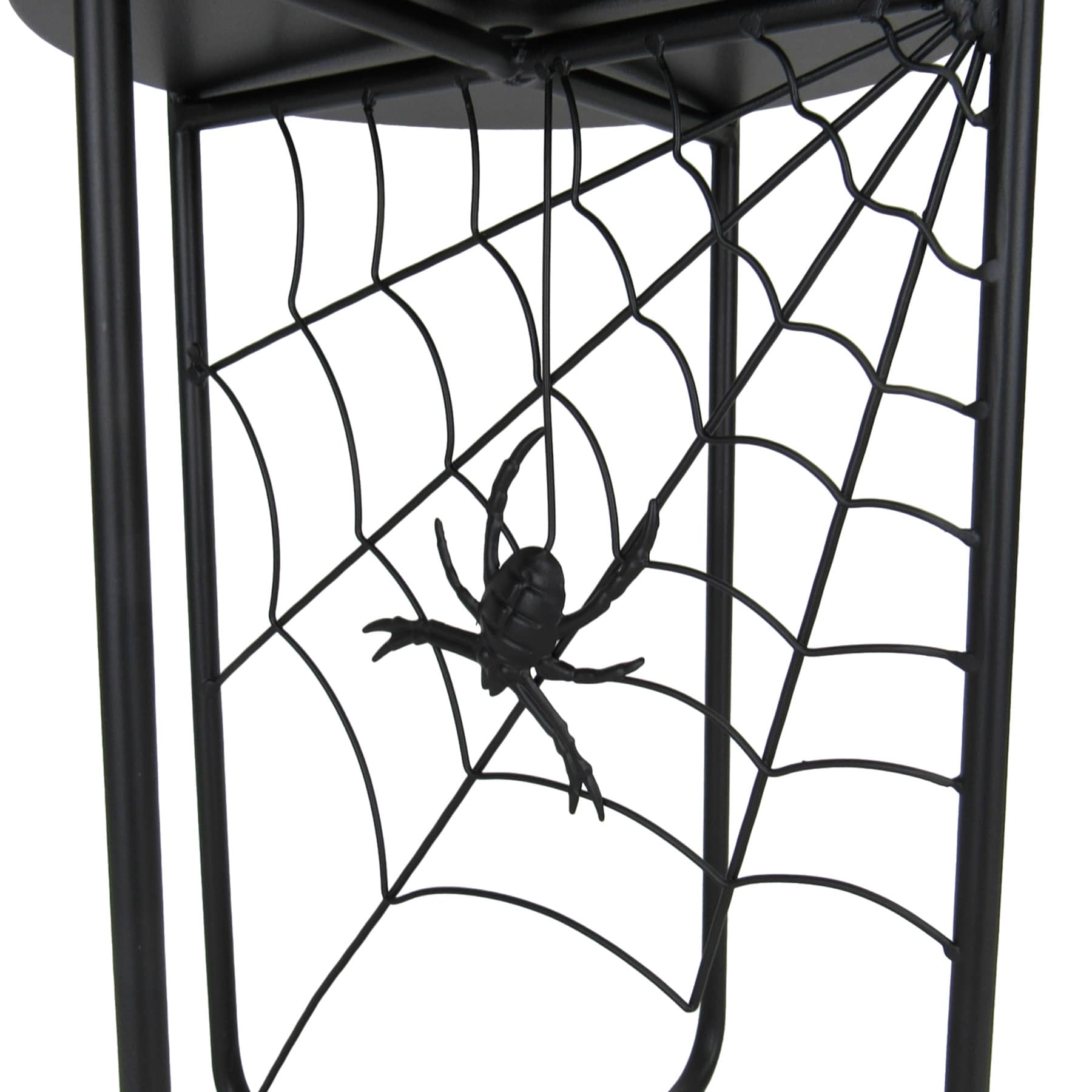 Spider Web and Spider Metal Planter Stand, 20"