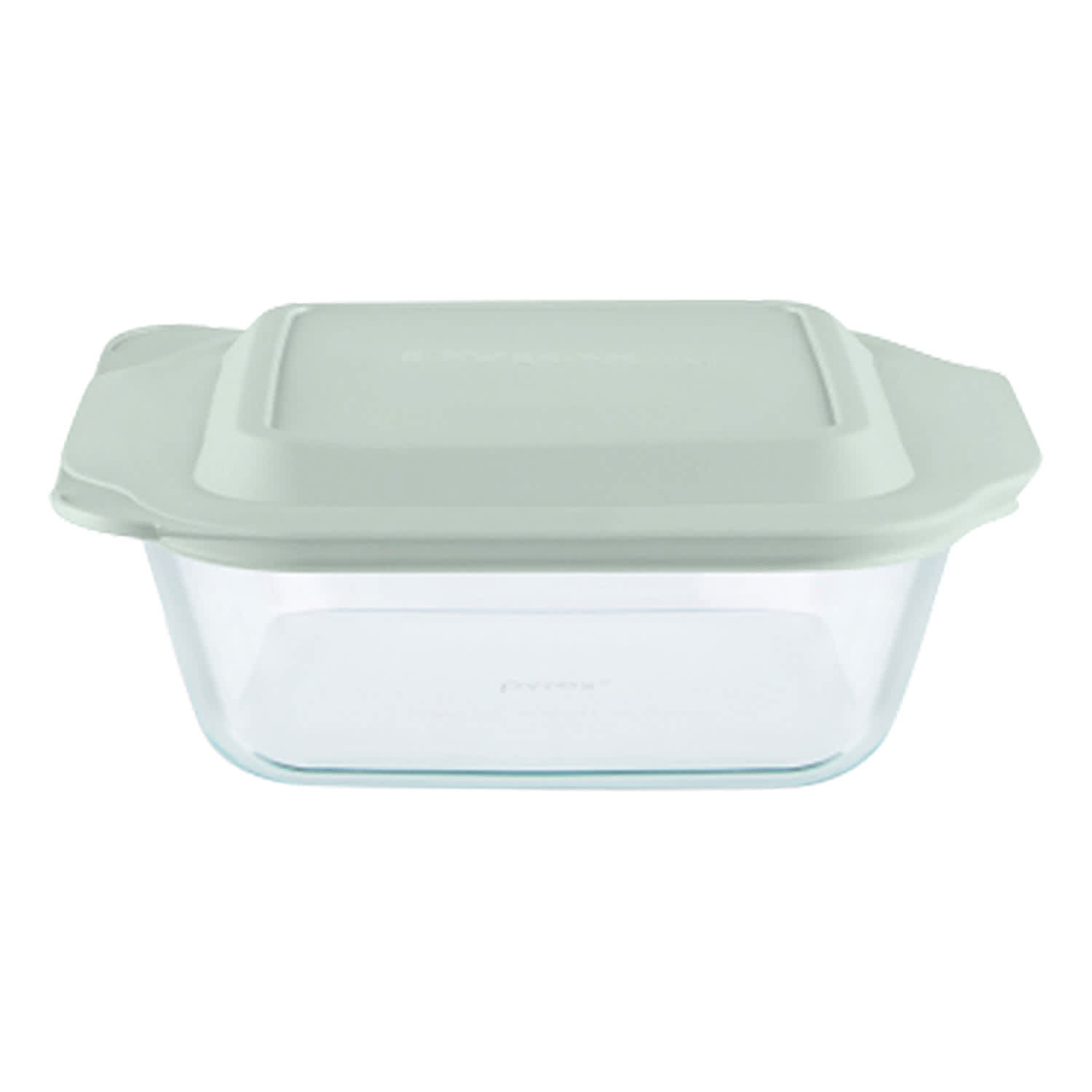 Pyrex Deep Dish Baking Dish with Sage Lid, 8"