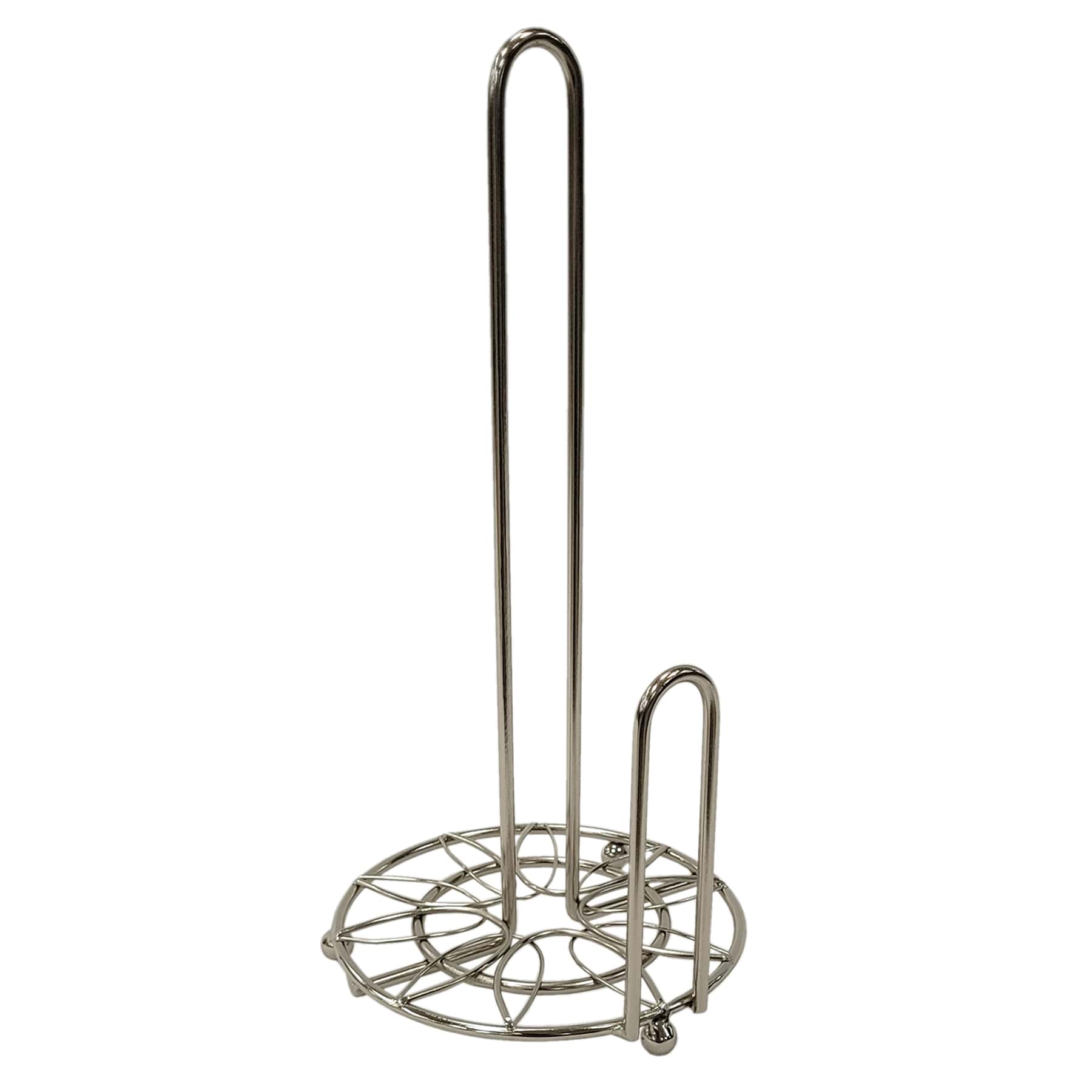 Grey Metal Paper Towel Holder
