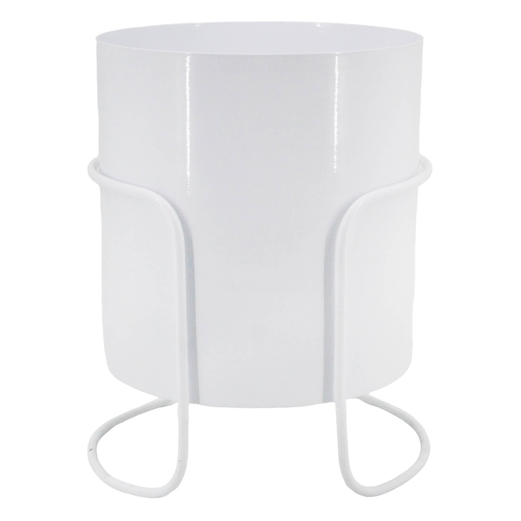 Sunny Club White Planter Stand, 8"