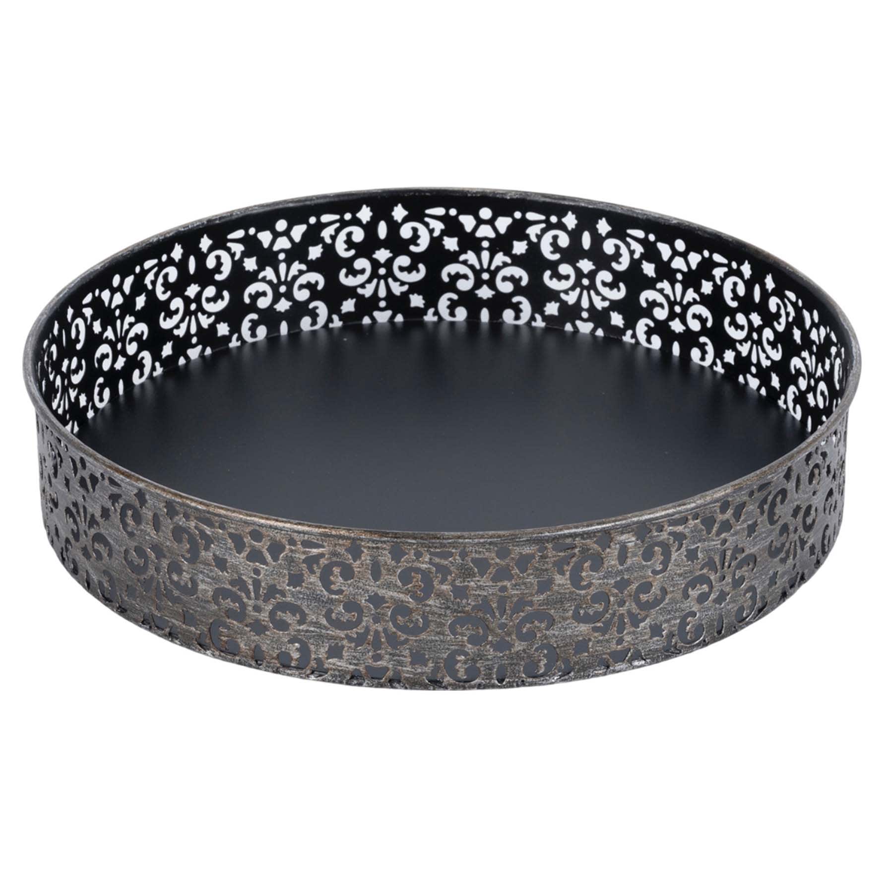Found & Fable Metal Decorative Tray, 12"