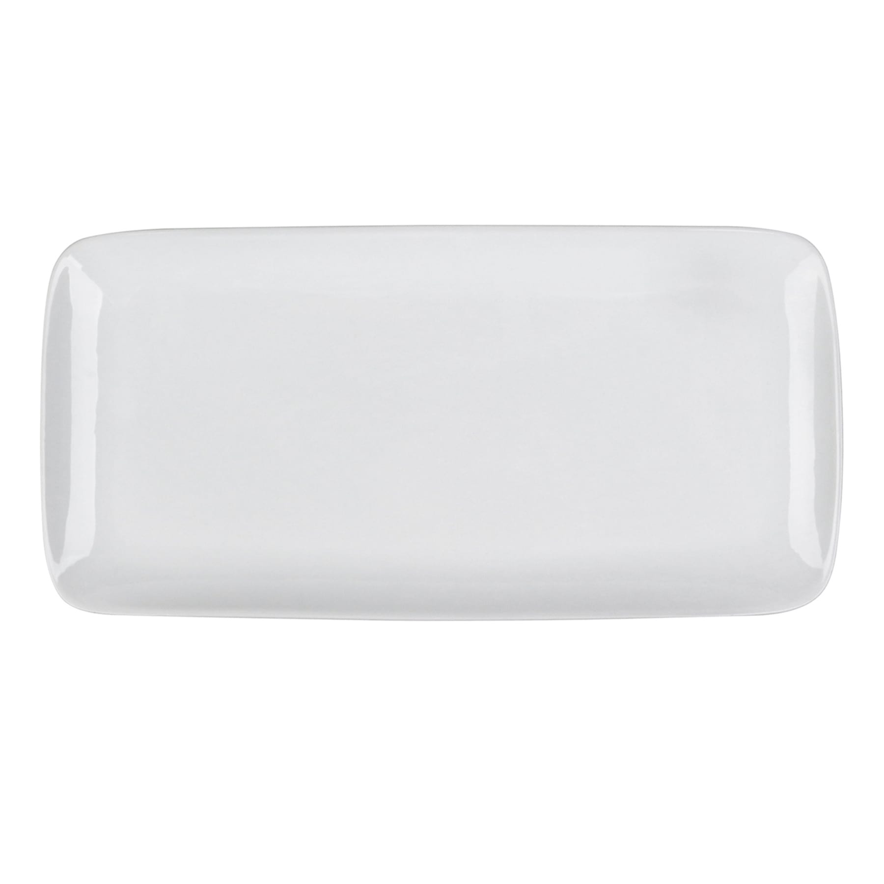 White Porcelain Rectangle Platter, 16"
