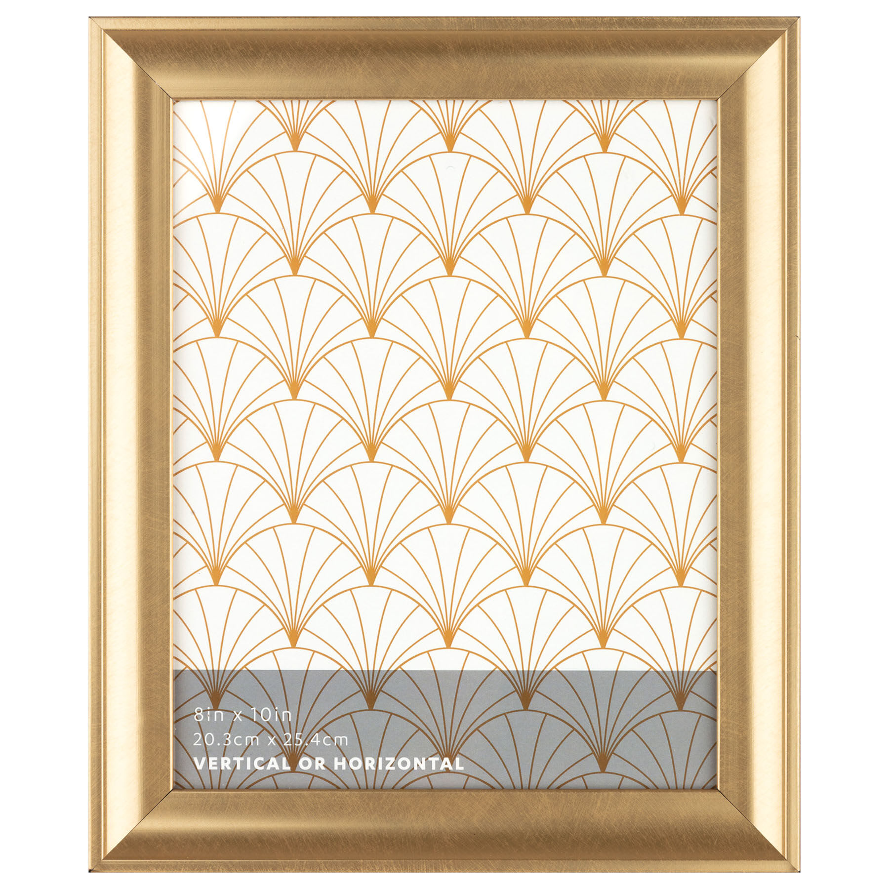 Gold Scoop Profile Tabletop Picture Frame, 8x10