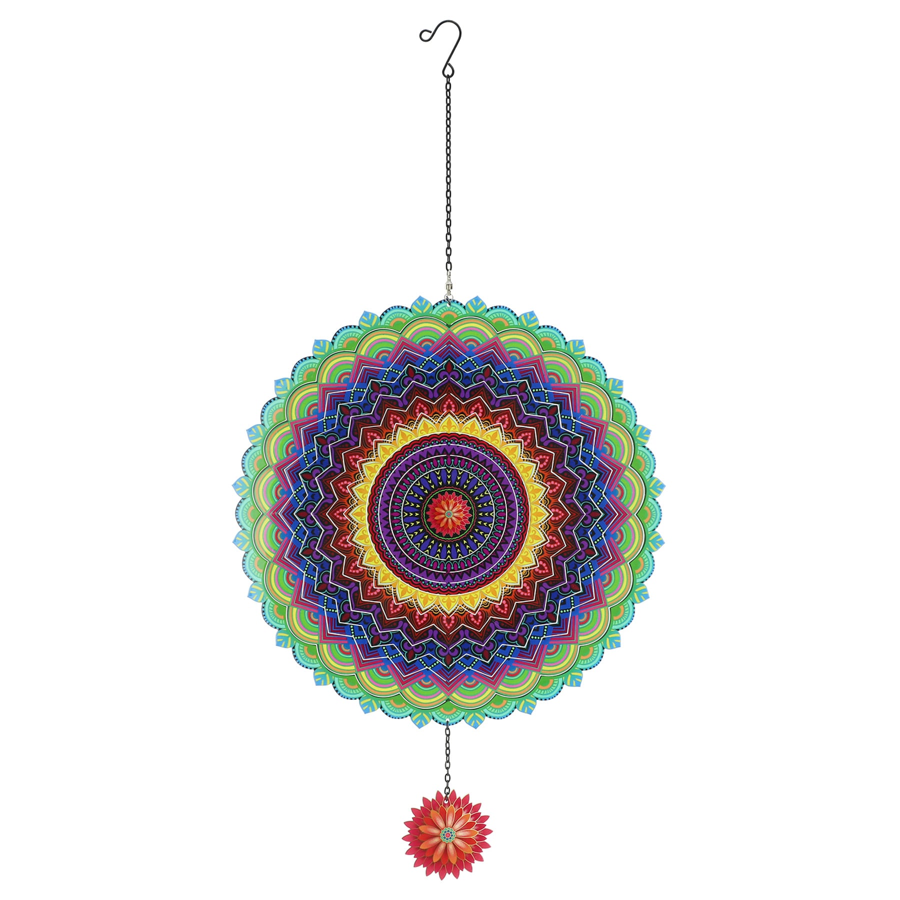 Purple Metal Wind Spinner, 24"