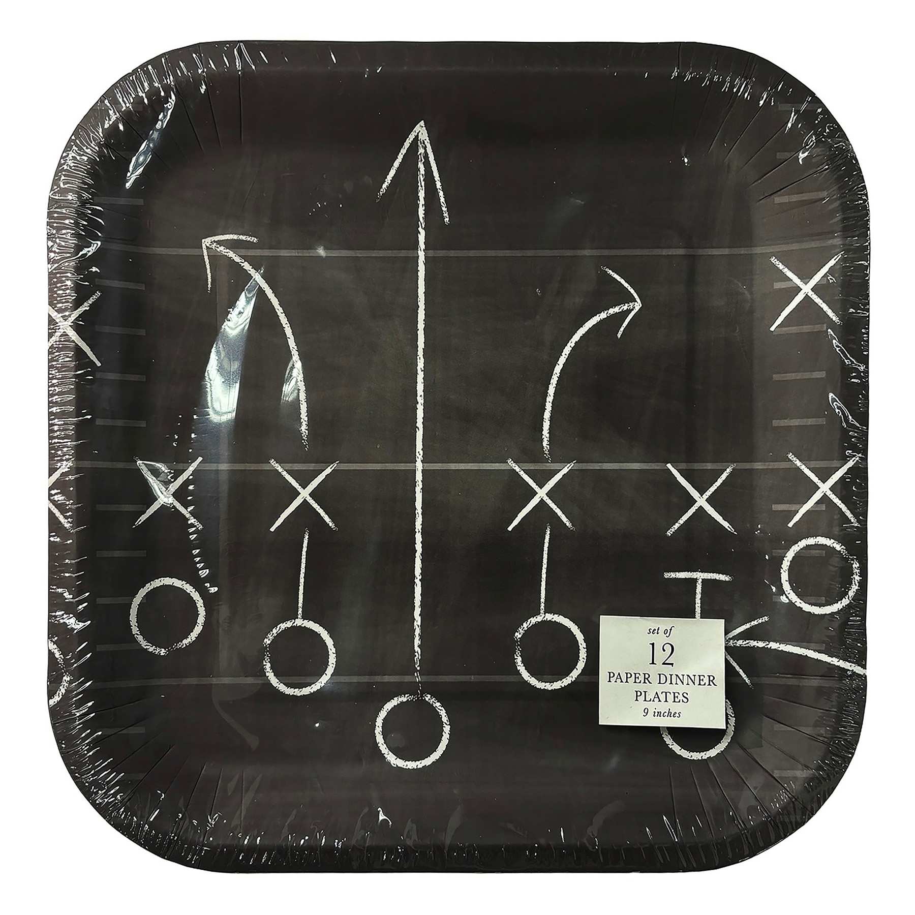 Grey Play 9In Plate 12Ct