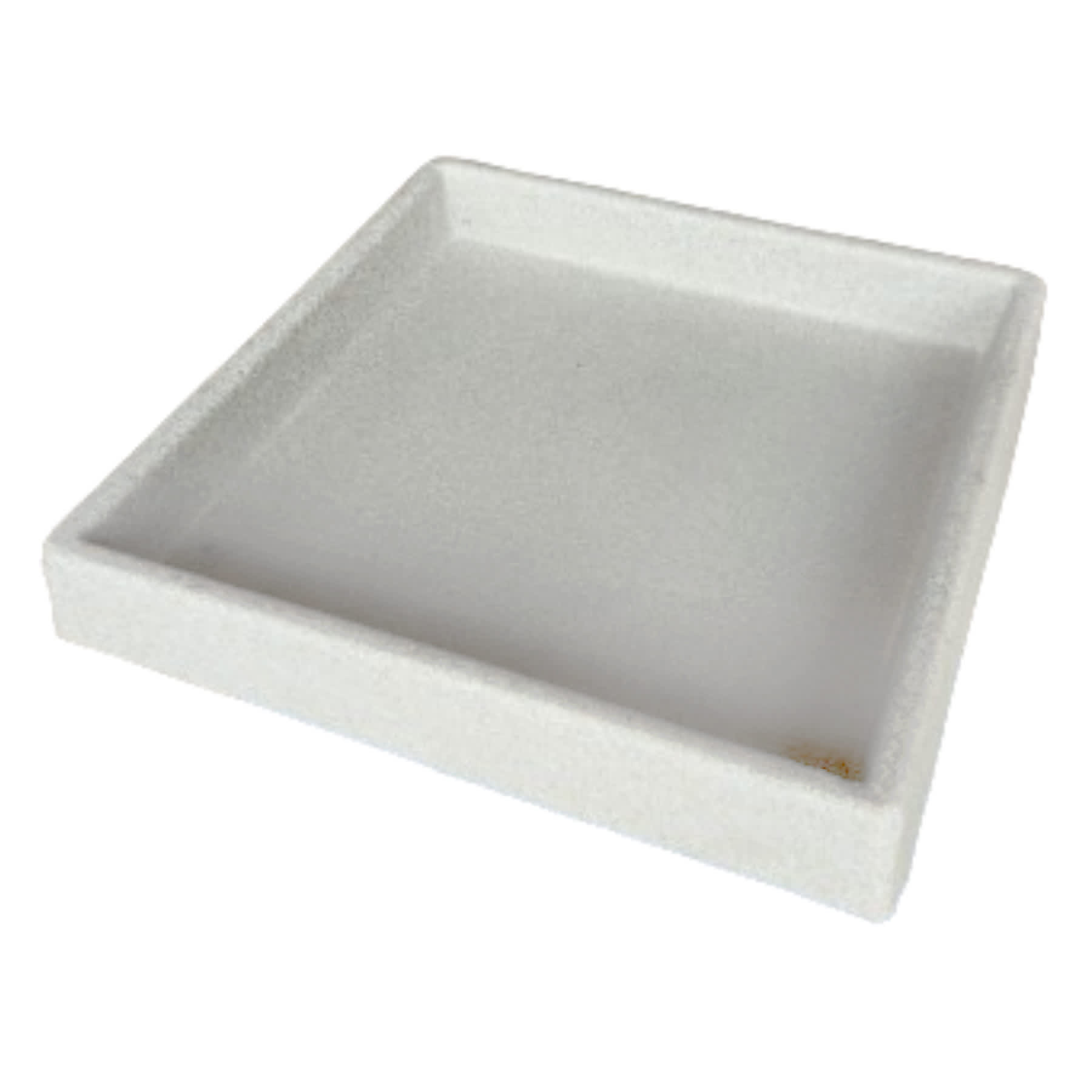 Sandstone Square Saucer, 11.8"