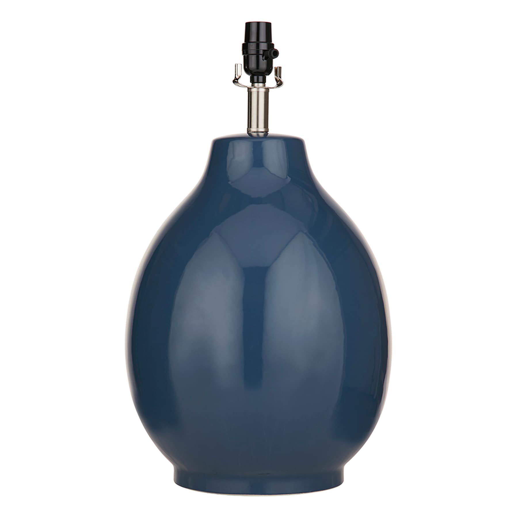 Blue Ceramic Medium Table Lamp Base, 20"