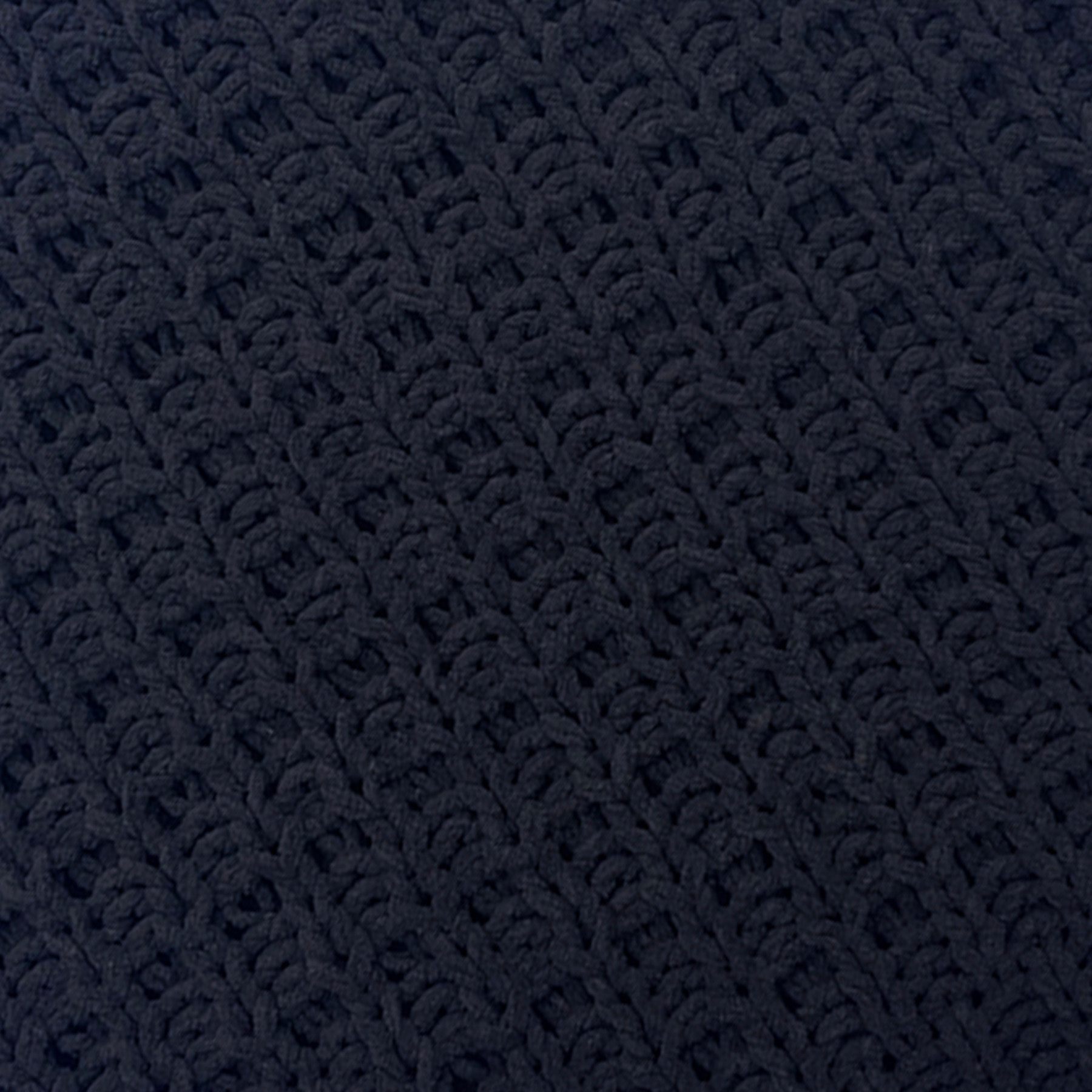 Black Chenille Knit Throw Blanket, 50x60