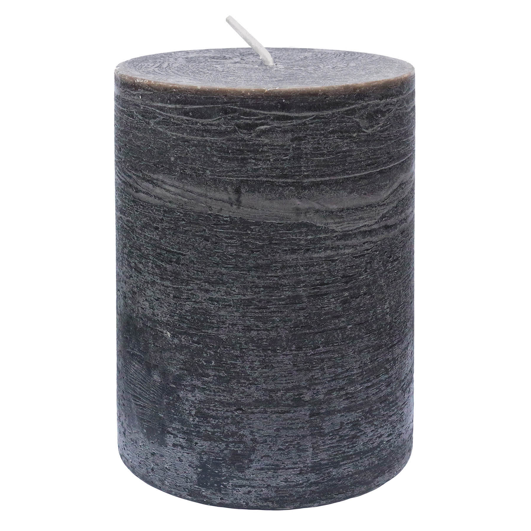 Honeybloom Black Unscented Pillar Candle, 3x4