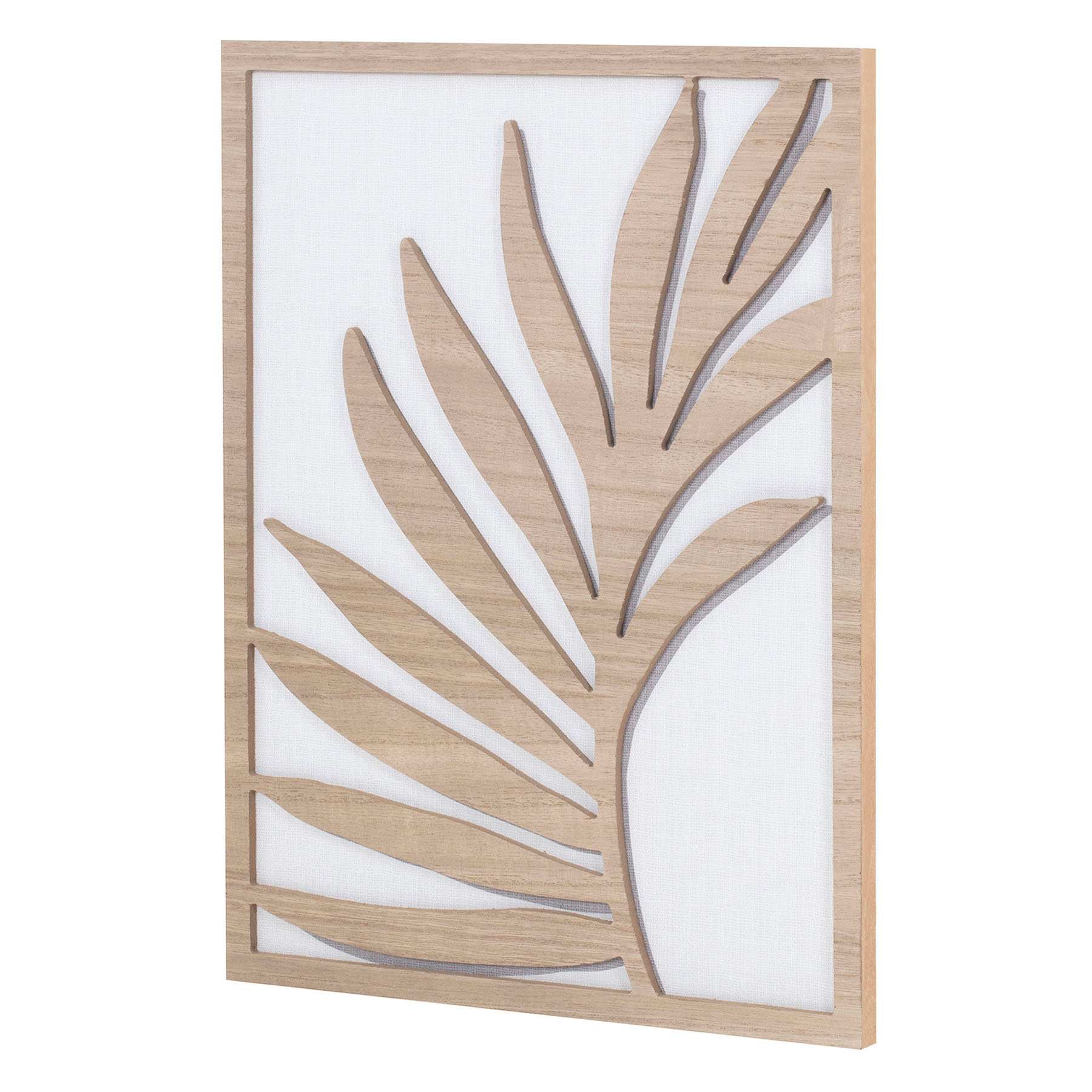 Cutout Leaves Wooden Wall Art, 12x16