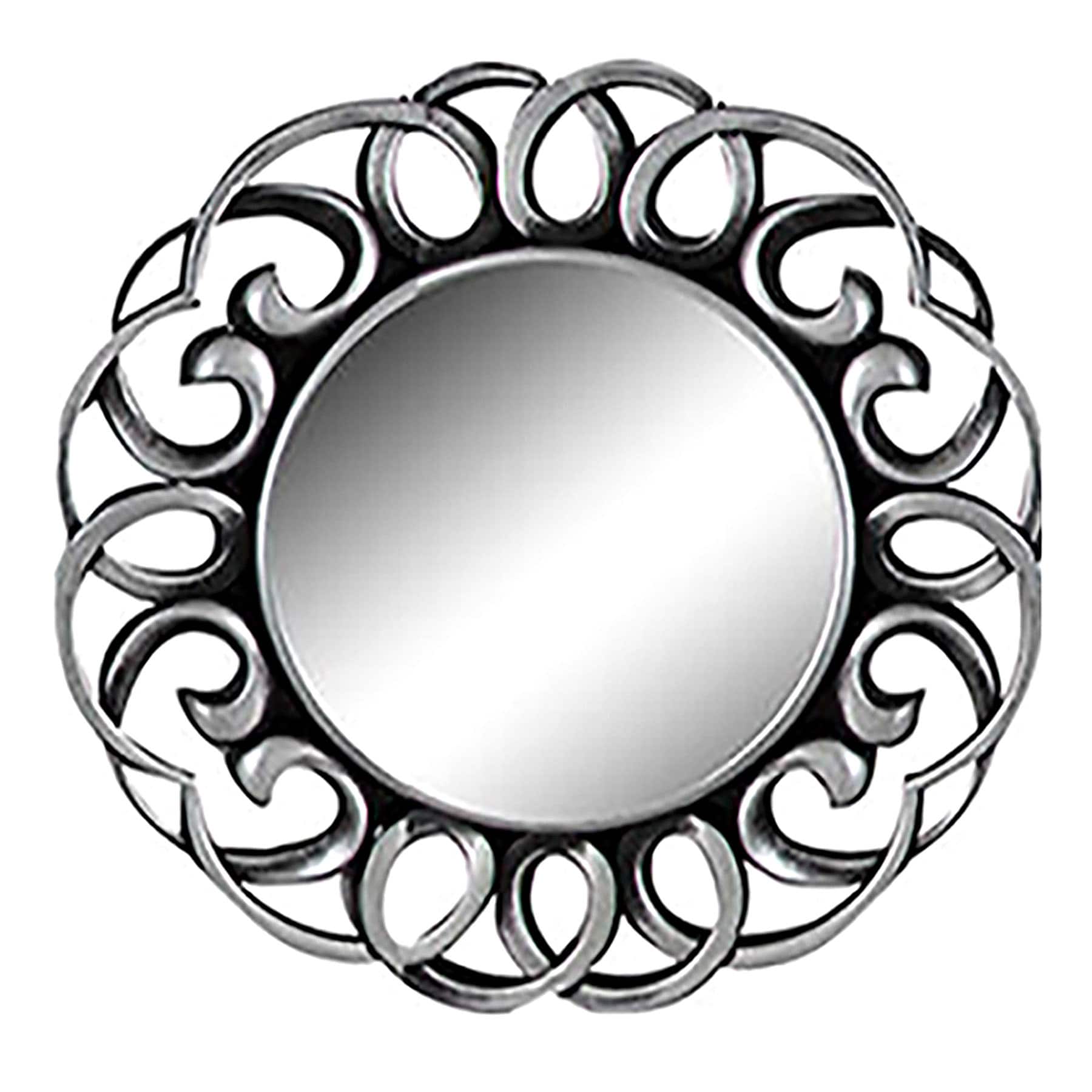 3-Piece Ornate Decorative Wall Mirror Set, 10"