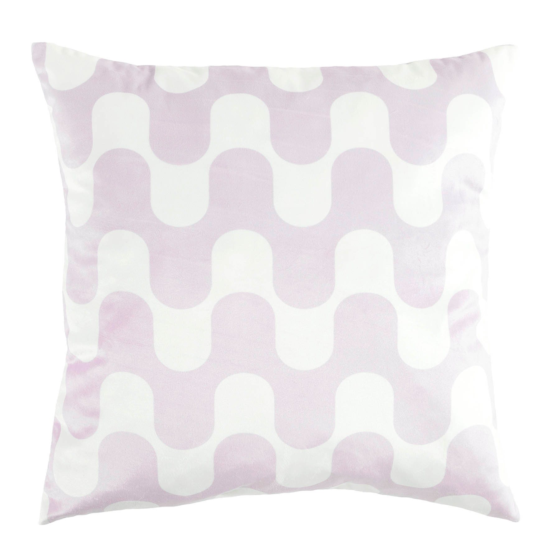 Purple Geo Wave Throw Pillow, 18"