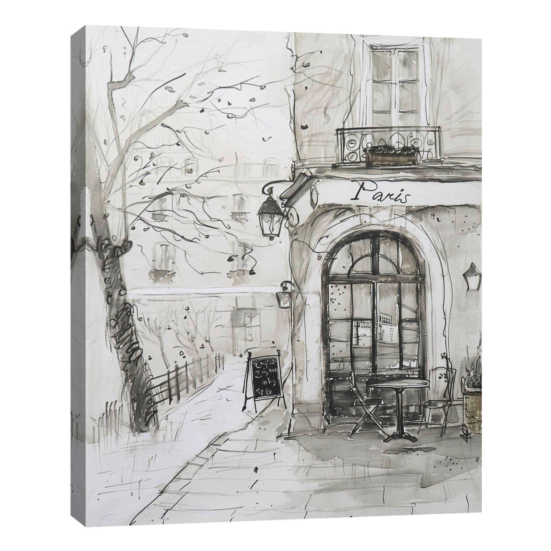 Paris Bistro Canvas Wall Art, 22x28
