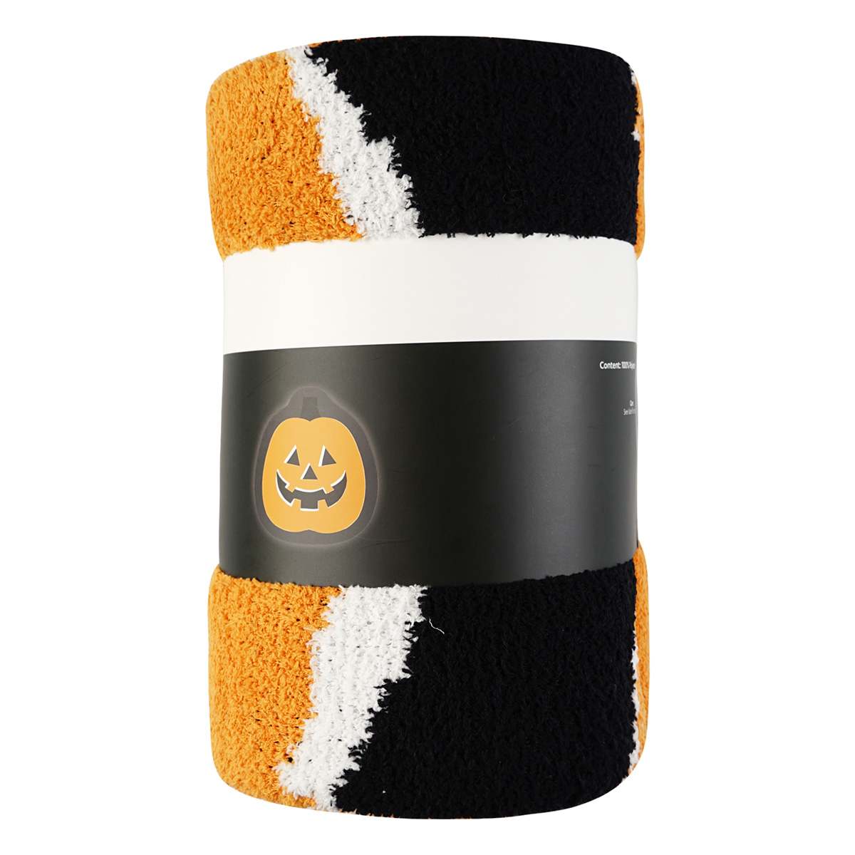 Jack-o'-Lantern Shaped Throw Blanket, 55"
