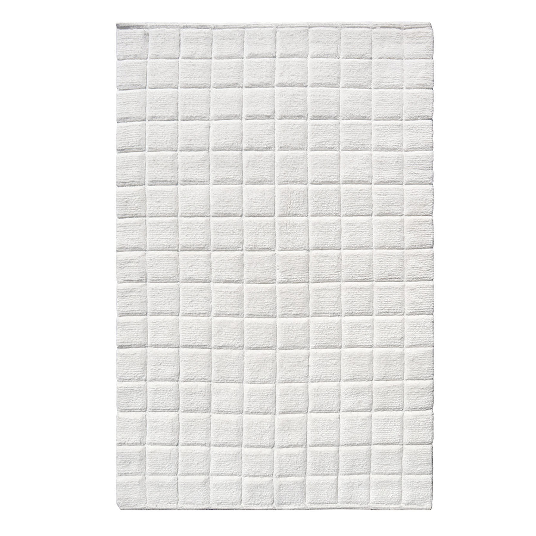 Ivory Boxed Grid Accent Rug, 3x5