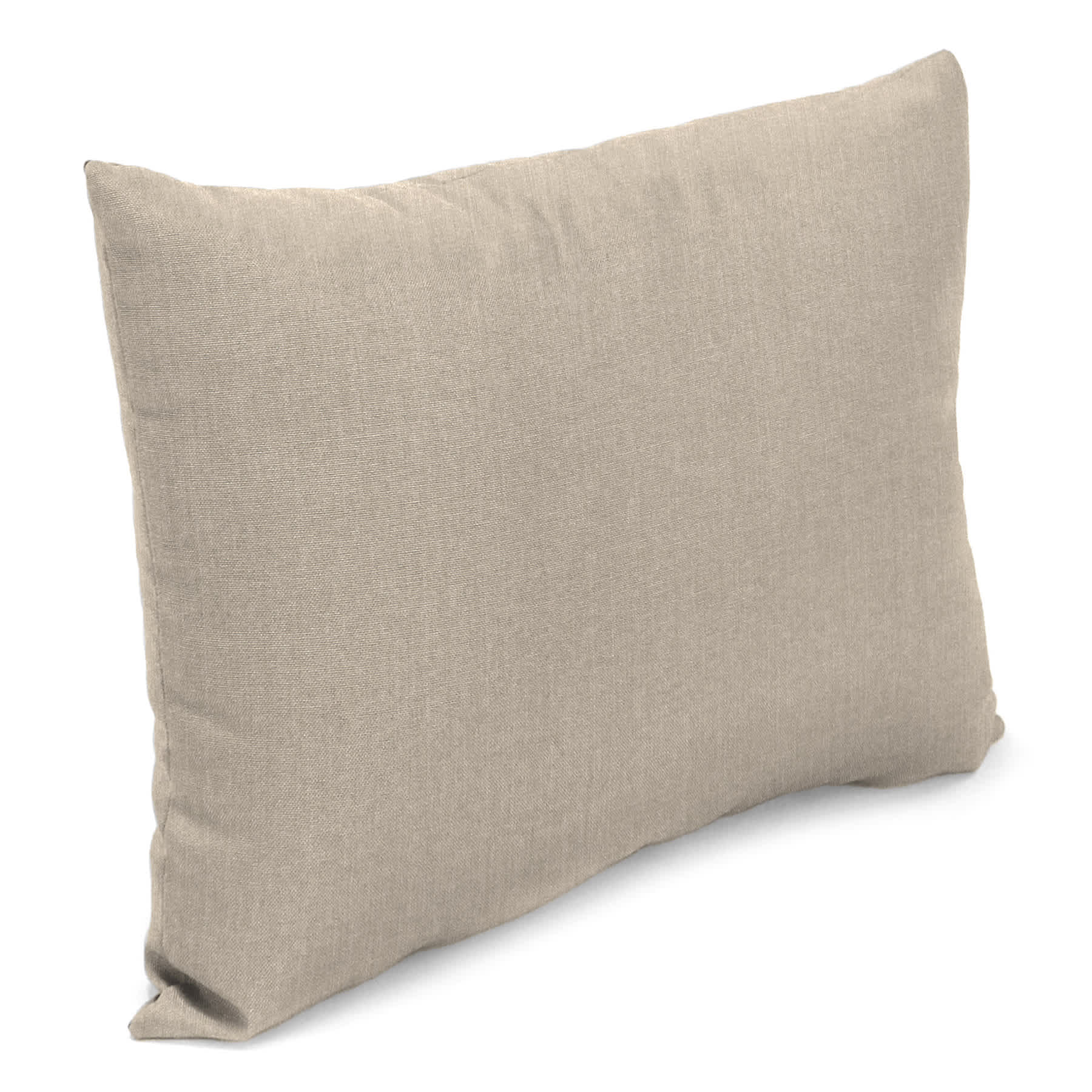 Tahiti Beige Lumbar Outdoor Throw Pillow, 14x20