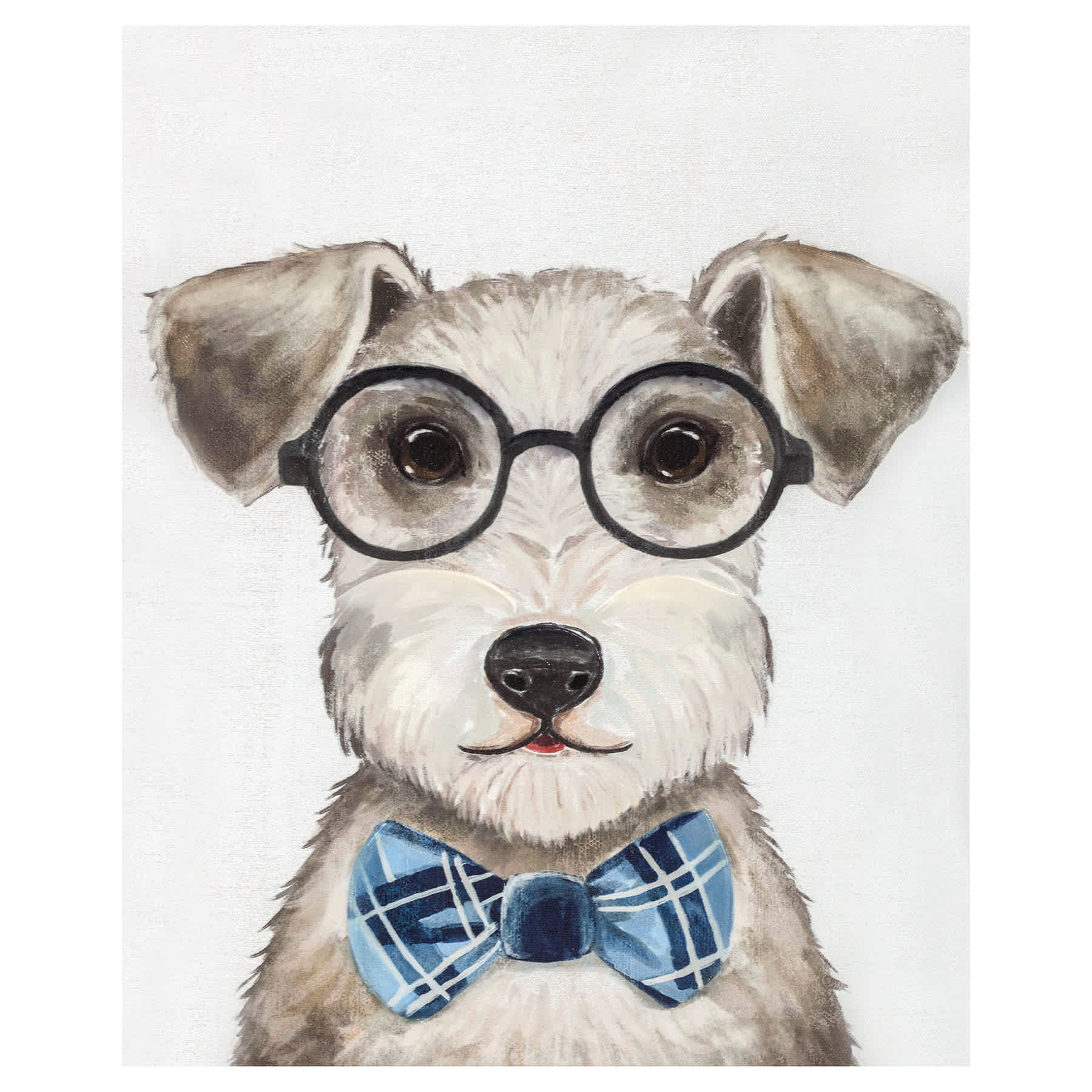 Proper Pup with Glasses, 11x14
