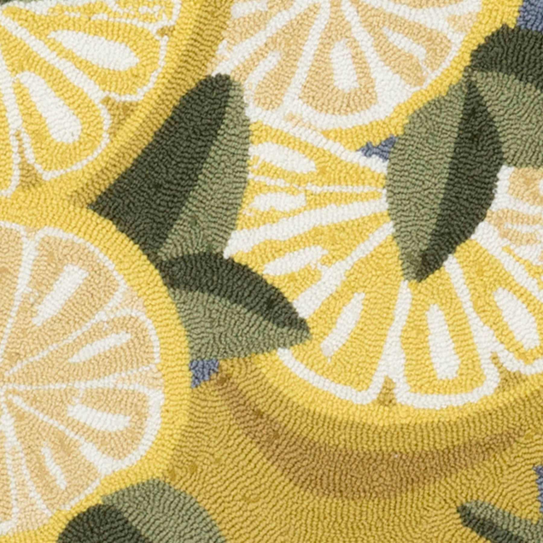 Summerton Lemons Shaped Hook Tufted Accent Rug, 27x45