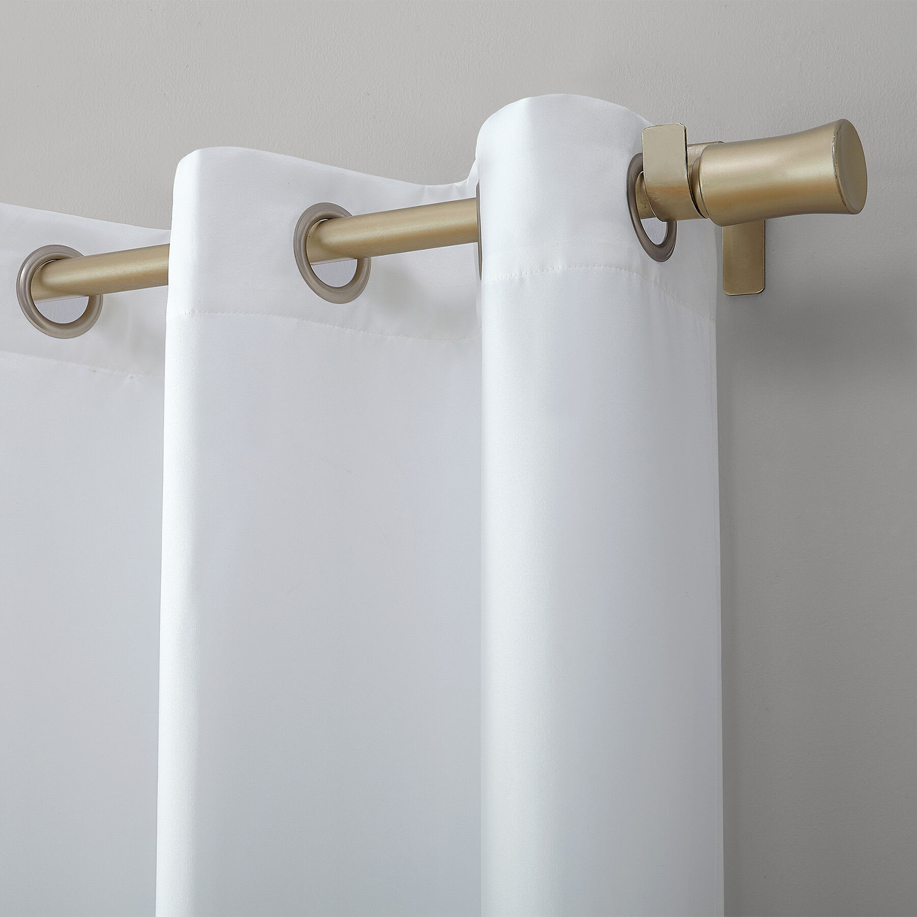 Talita White Room Darkening Grommet Curtain Panel, 84"