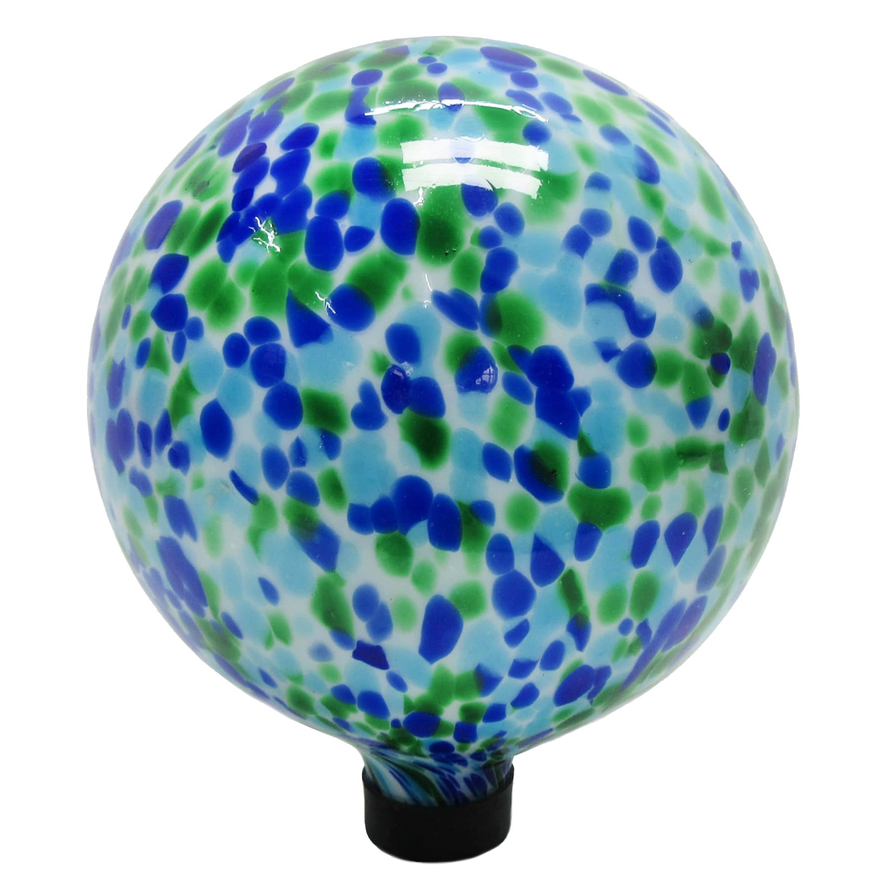 Multi Dots Glass Garden Gazing Ball, 10"