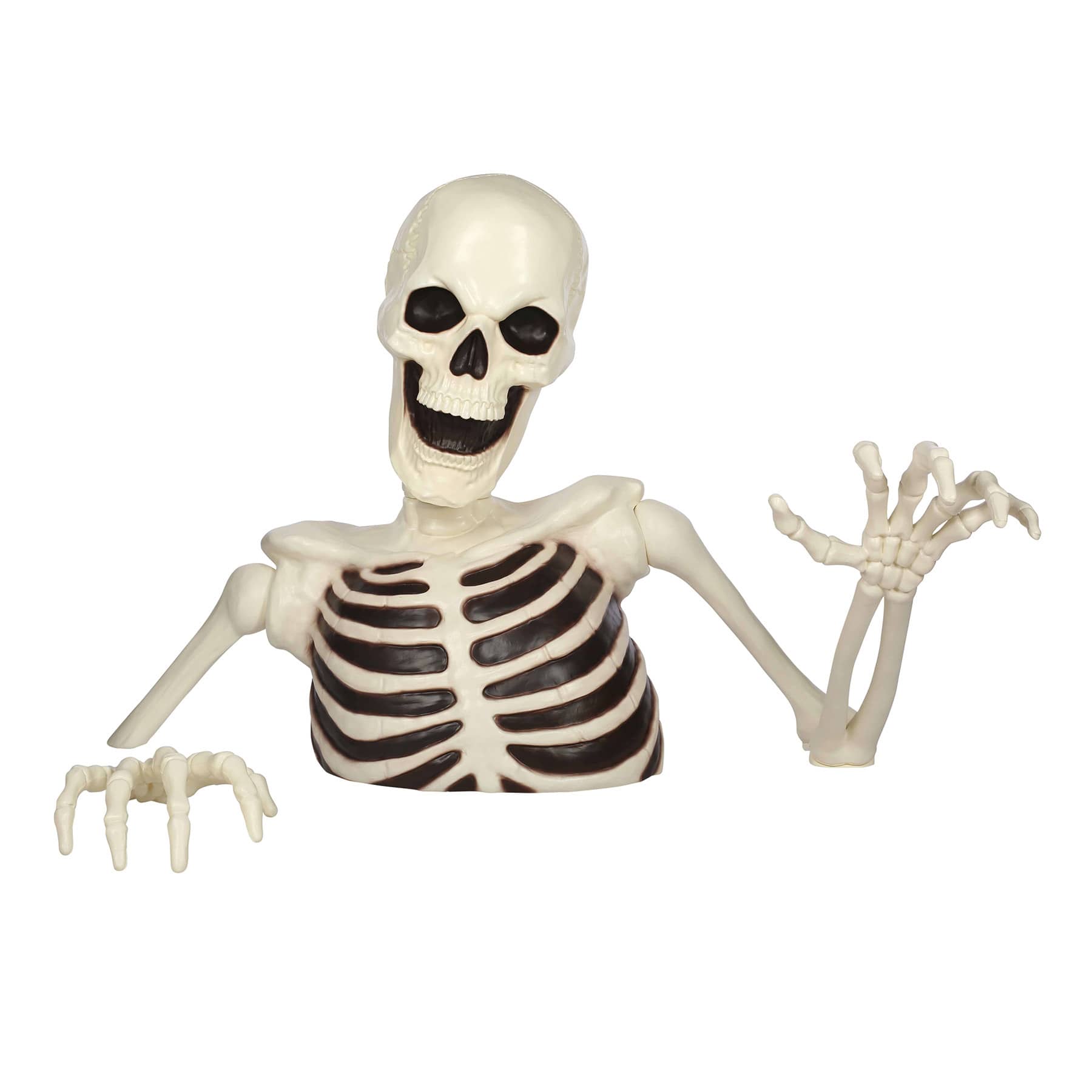 Black Light Responsive Skeleton Ground Breaker, 4'