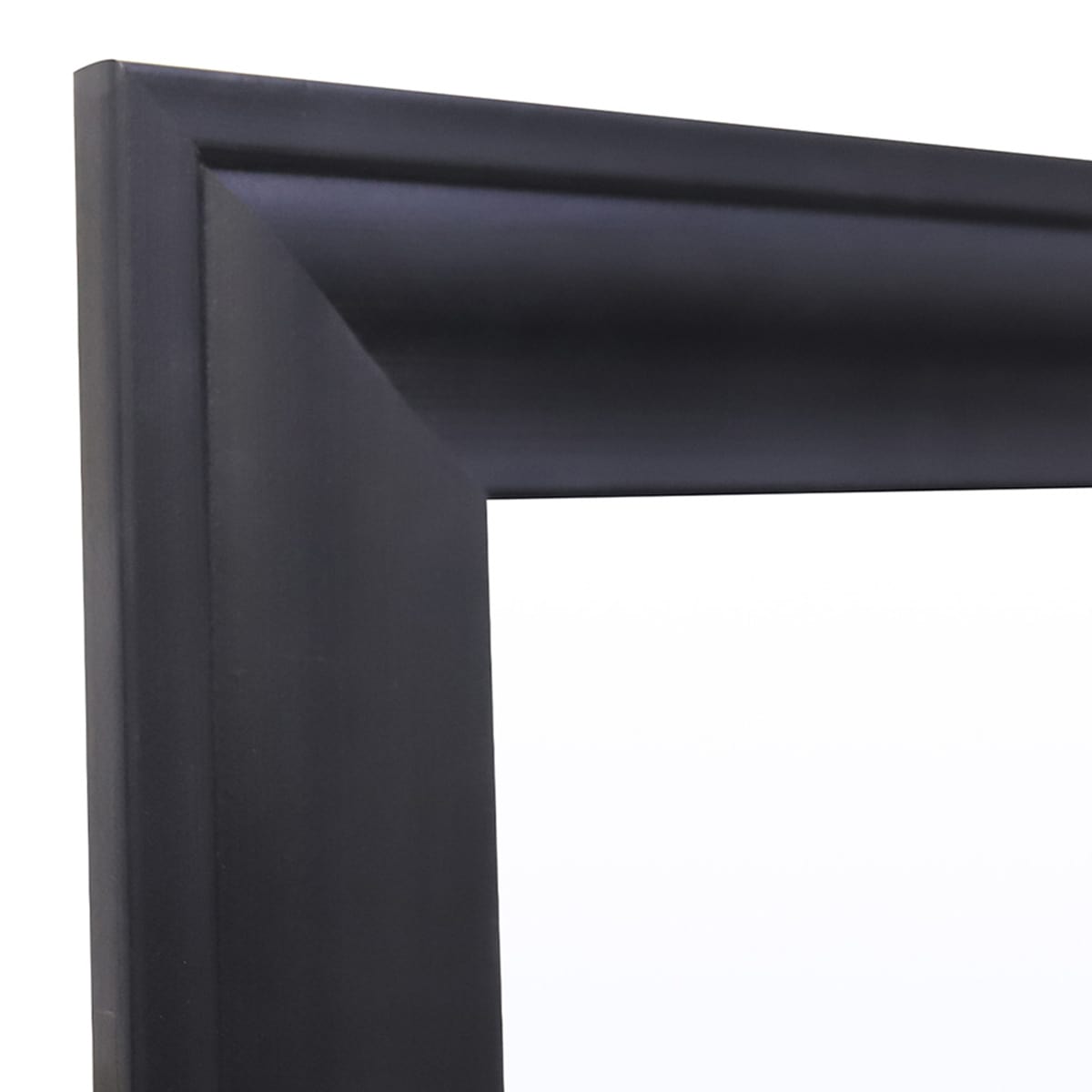 Black Barb Framed Rectangle Wall Mirror, 22x28