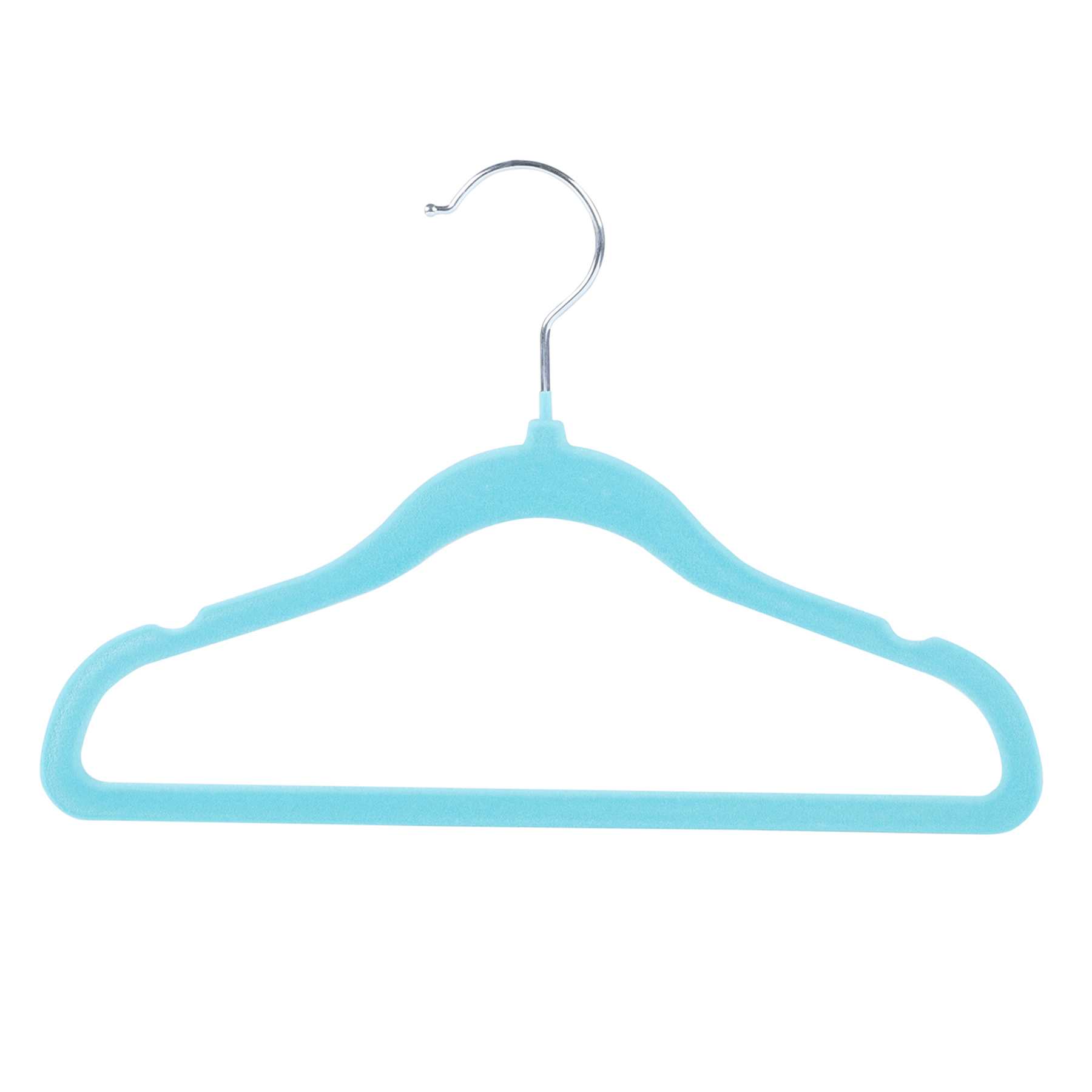 Tiny Dreamers 10-Piece Velvet Hanger, Angel Blue