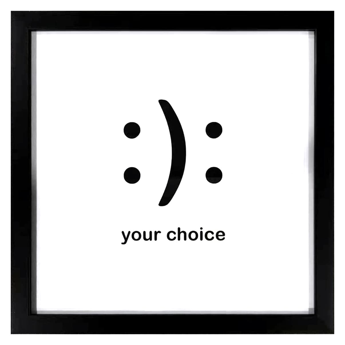 Framed Your Choice Wall Decor, 13"