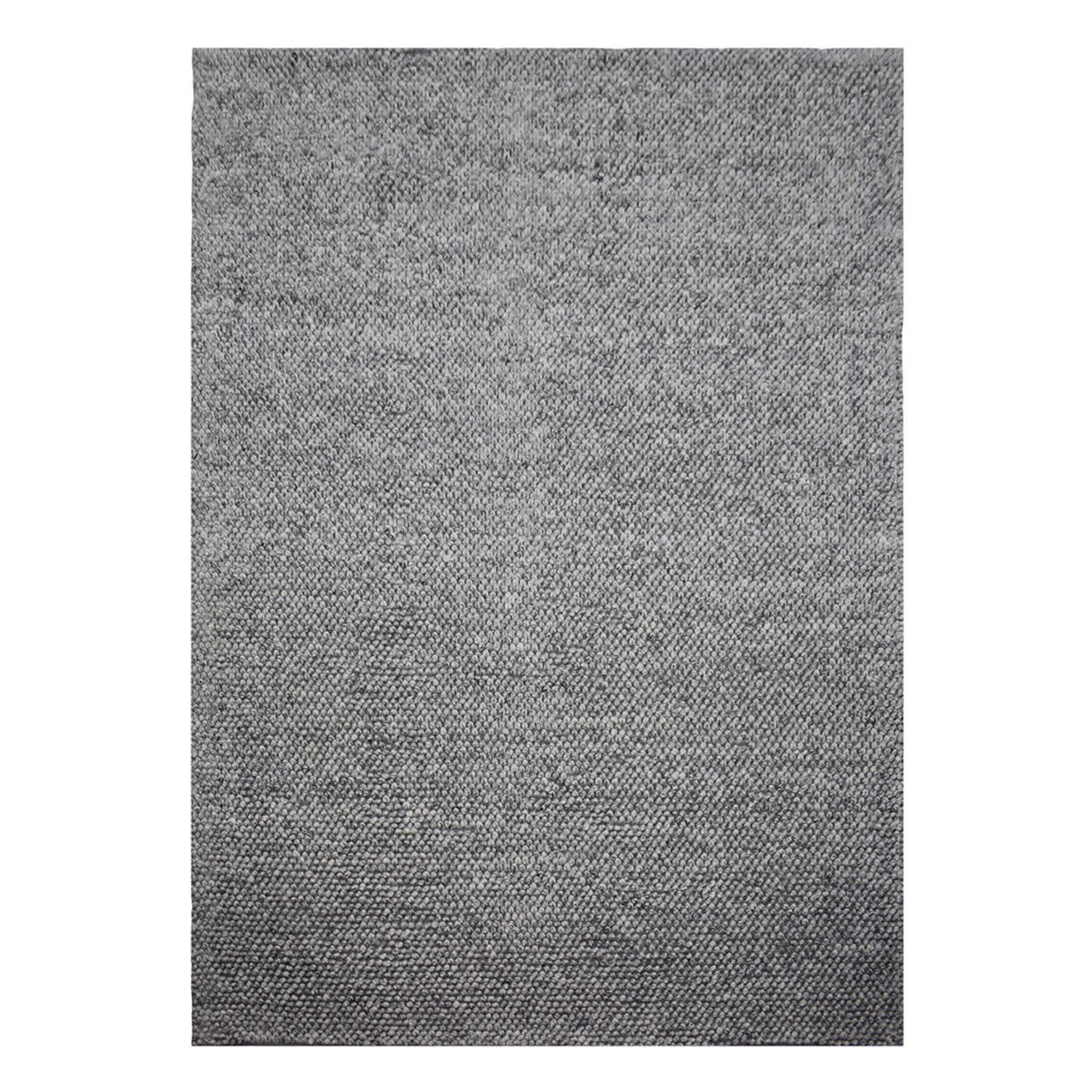 (B771) Crosby St. Gravel Grey Textured Area Rug, 5x7