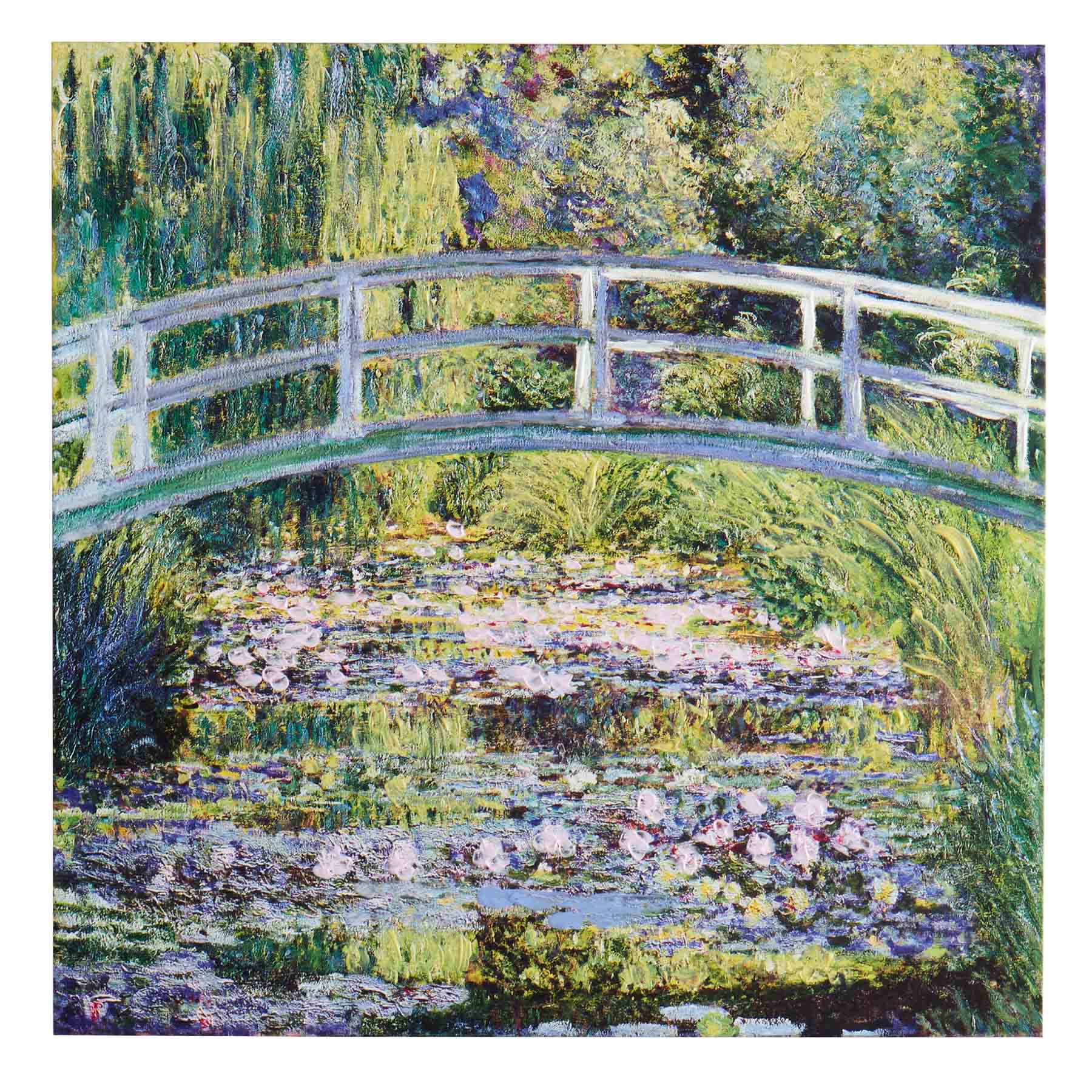 Water Lilies Japanese Bridge Canvas Wall Art, 30"