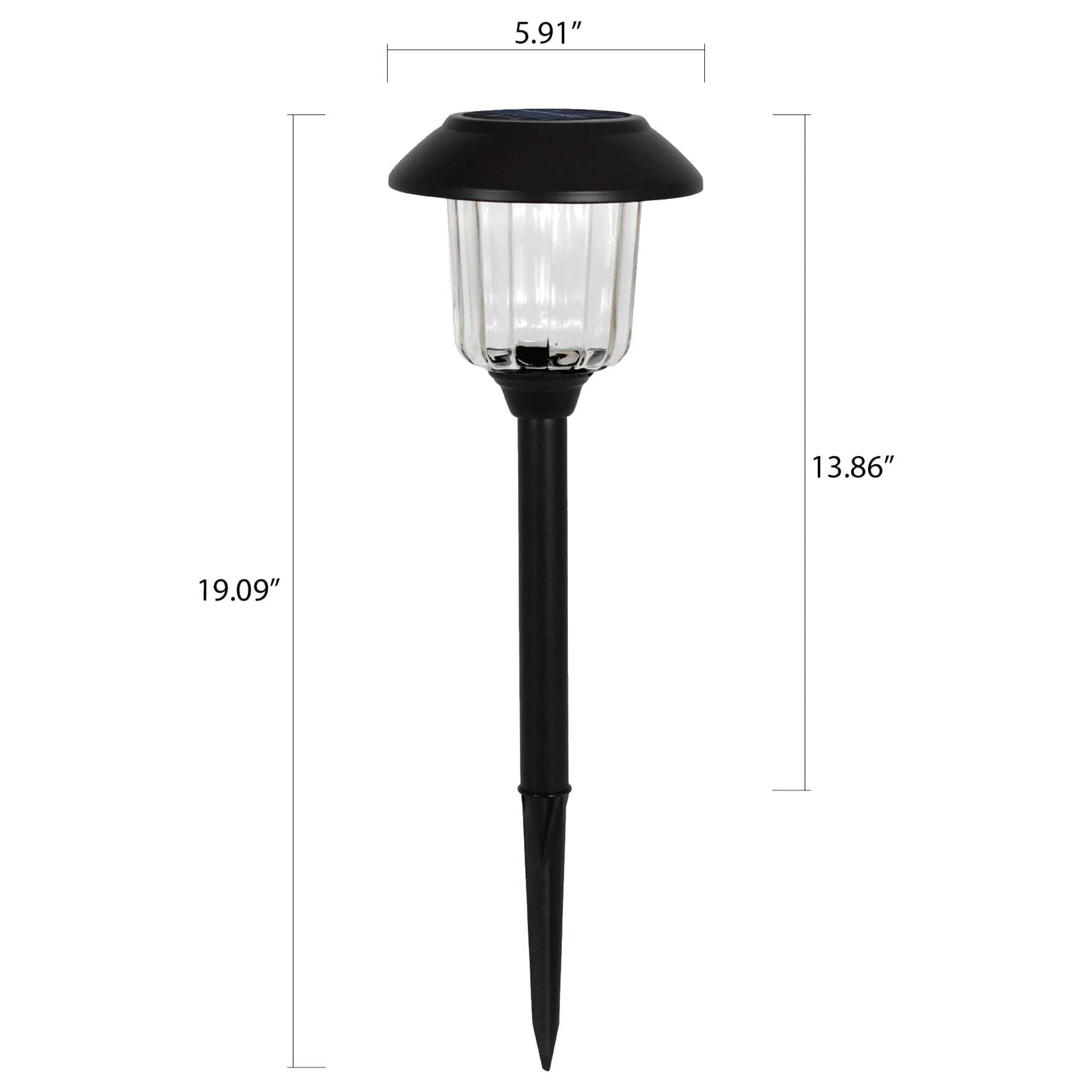 15-Lumen Black Melon Pathway Light