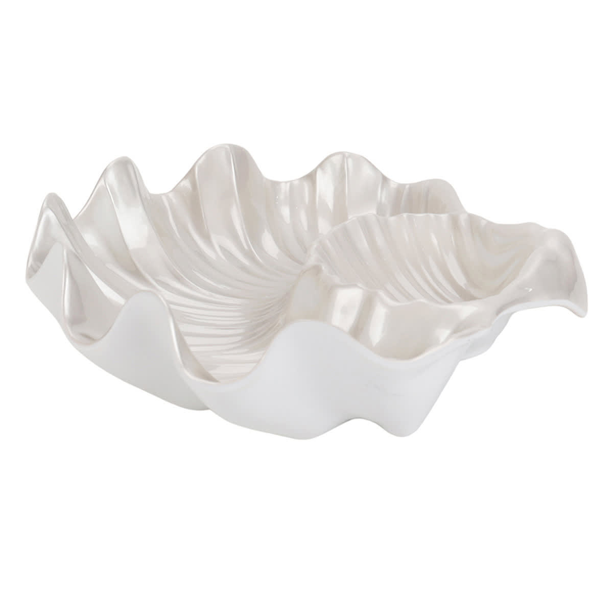Melamine Seashell Chip & Dip Tray