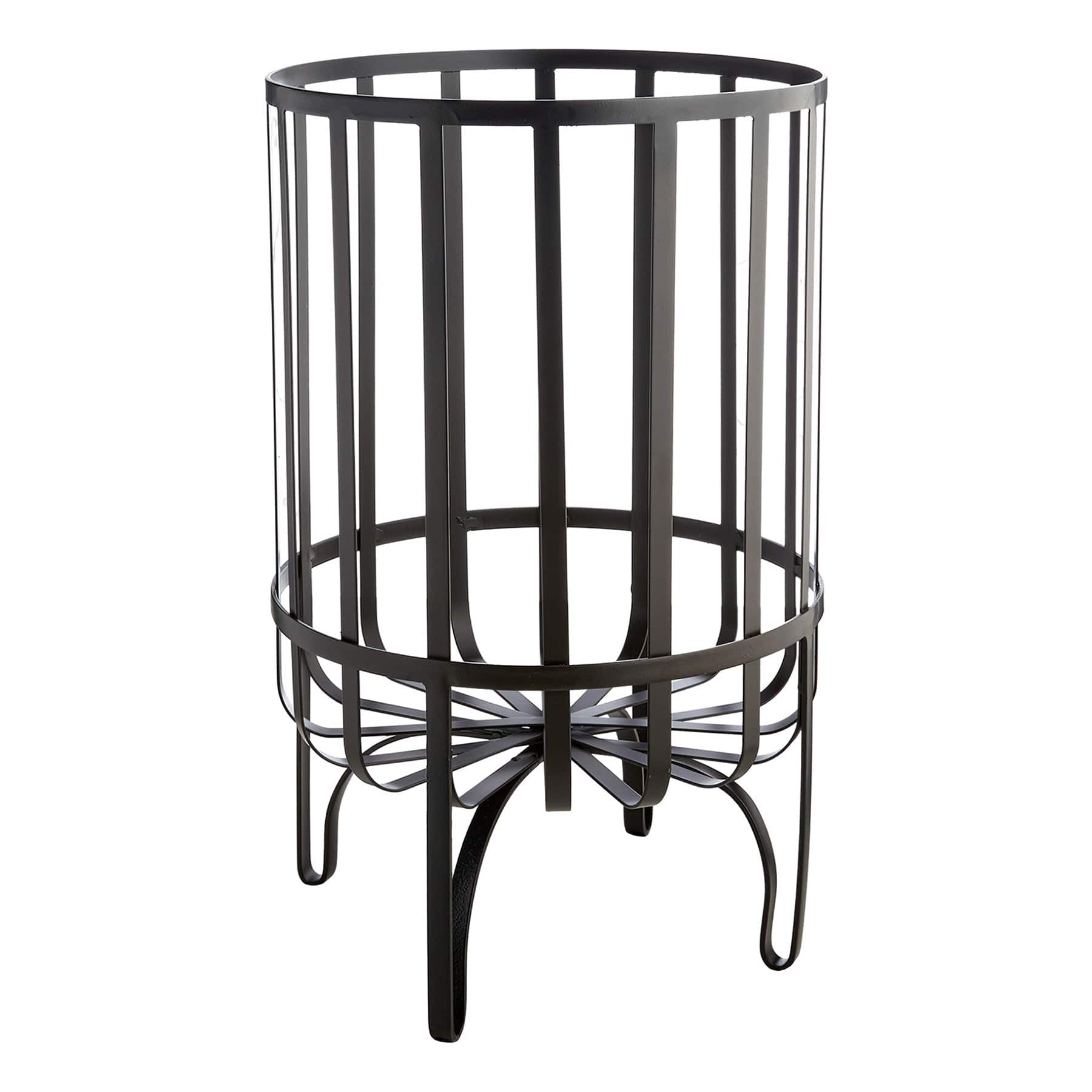 Black Metal Basket, 14x22
