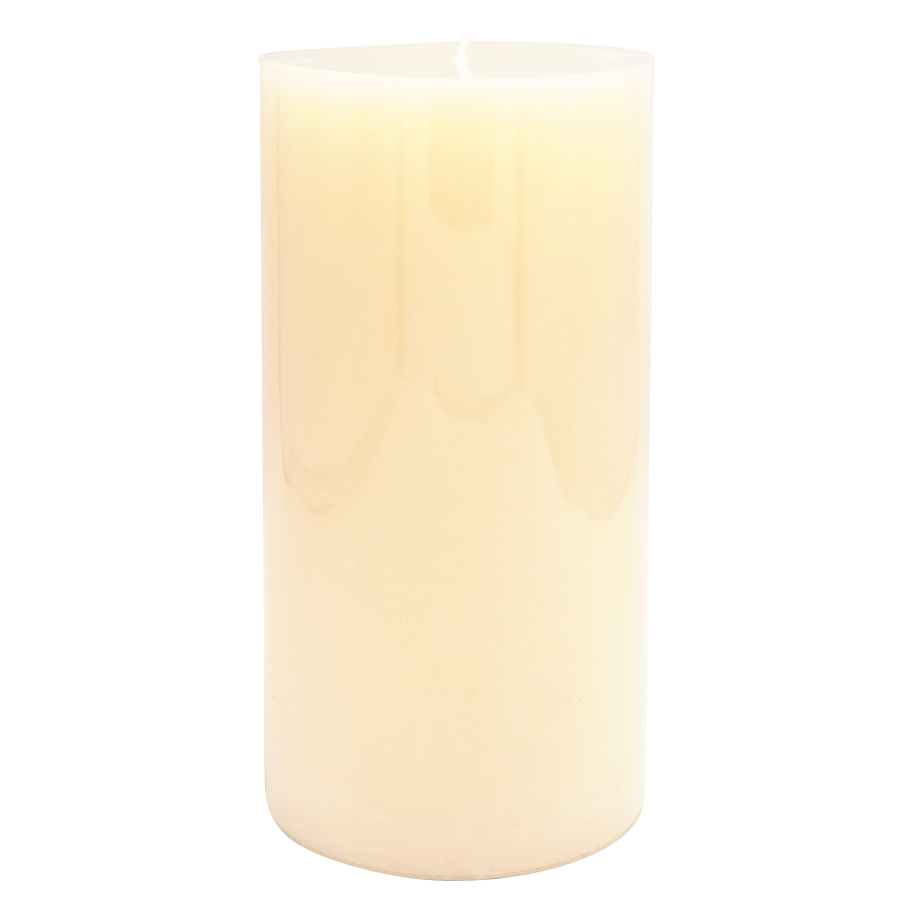Honeybloom Ivory Unscented Pillar Candle, 4x8